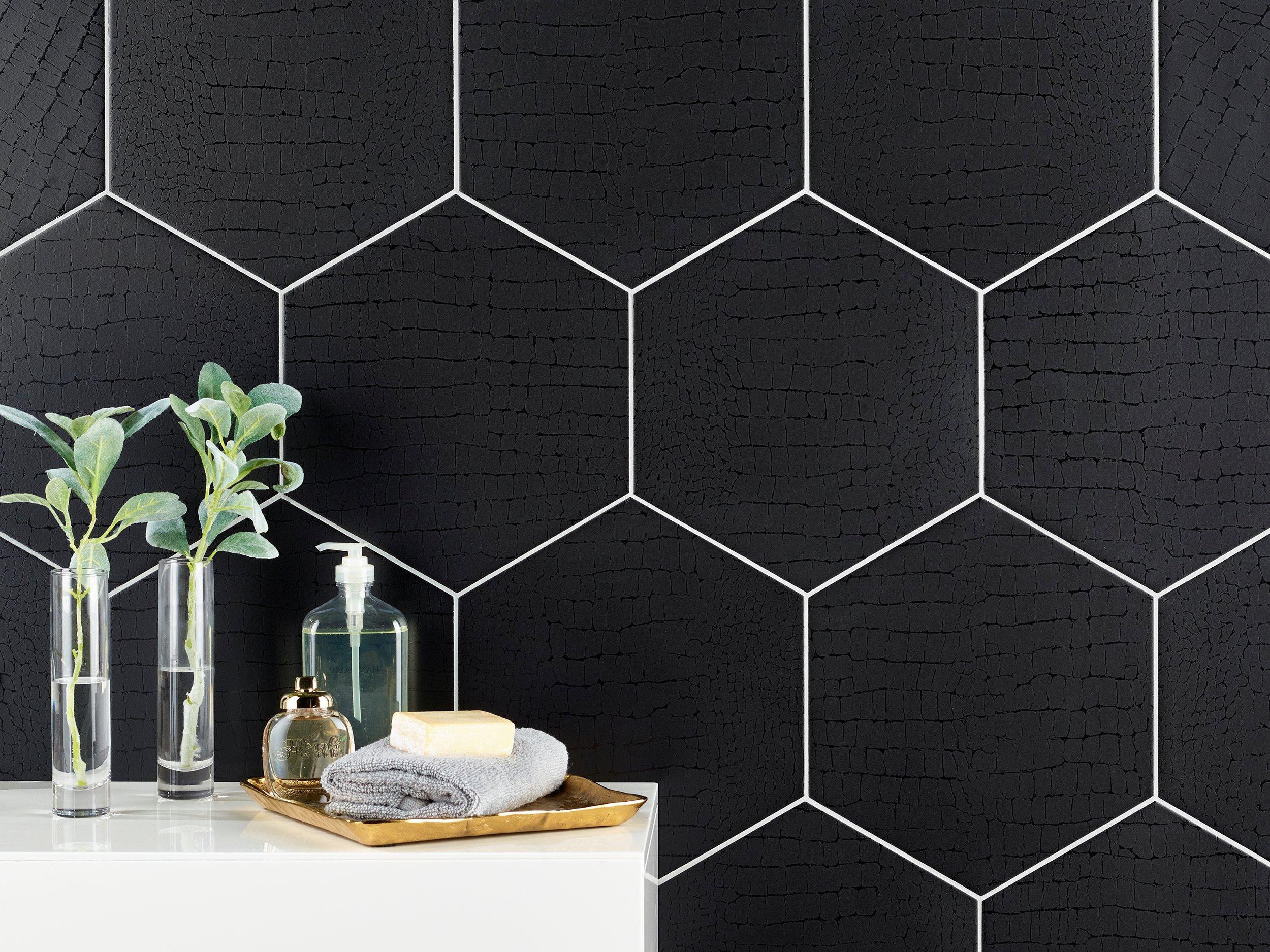 Opal Black Porcelain Tile