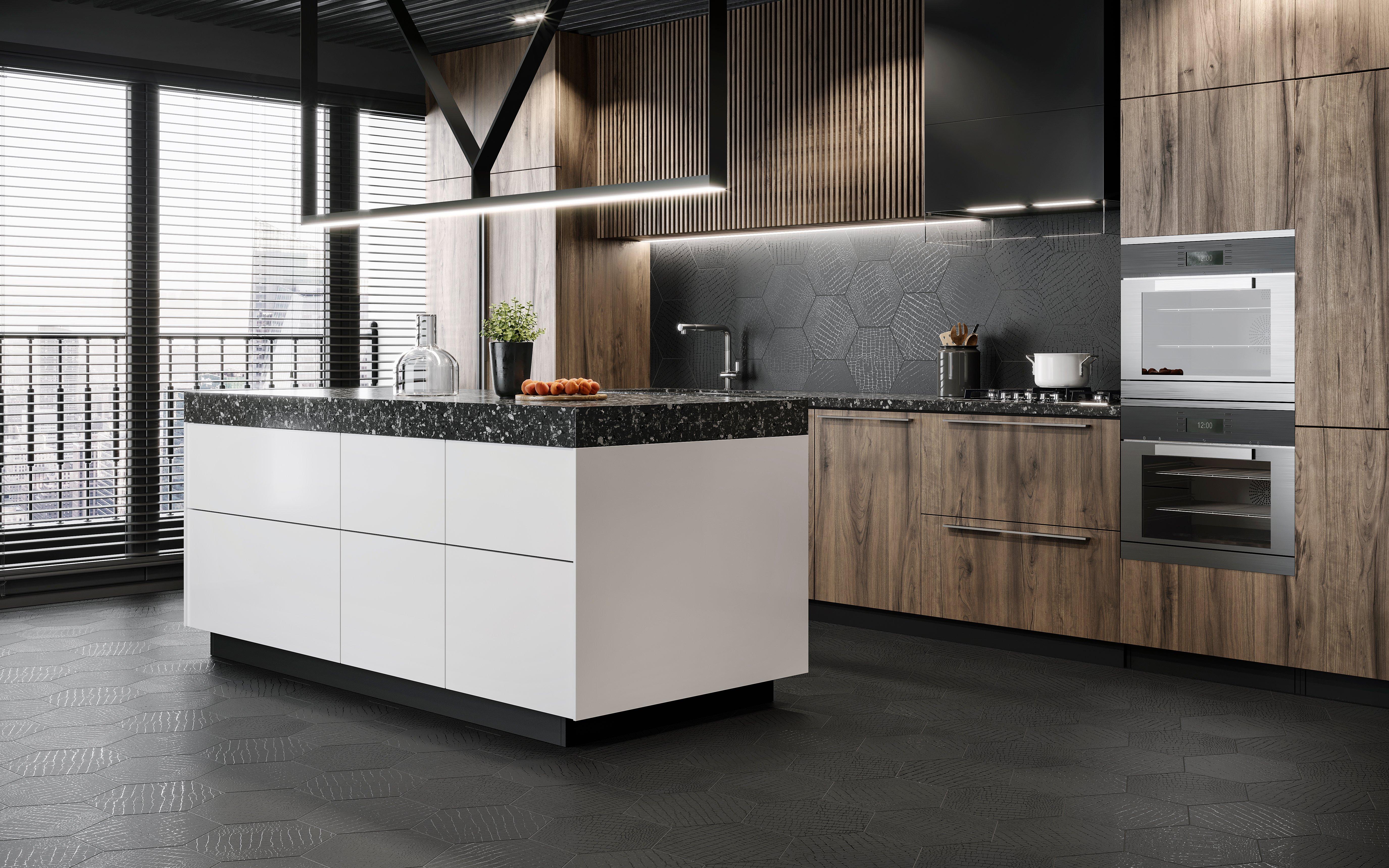 Opal Black Caiman Porcelain Tile