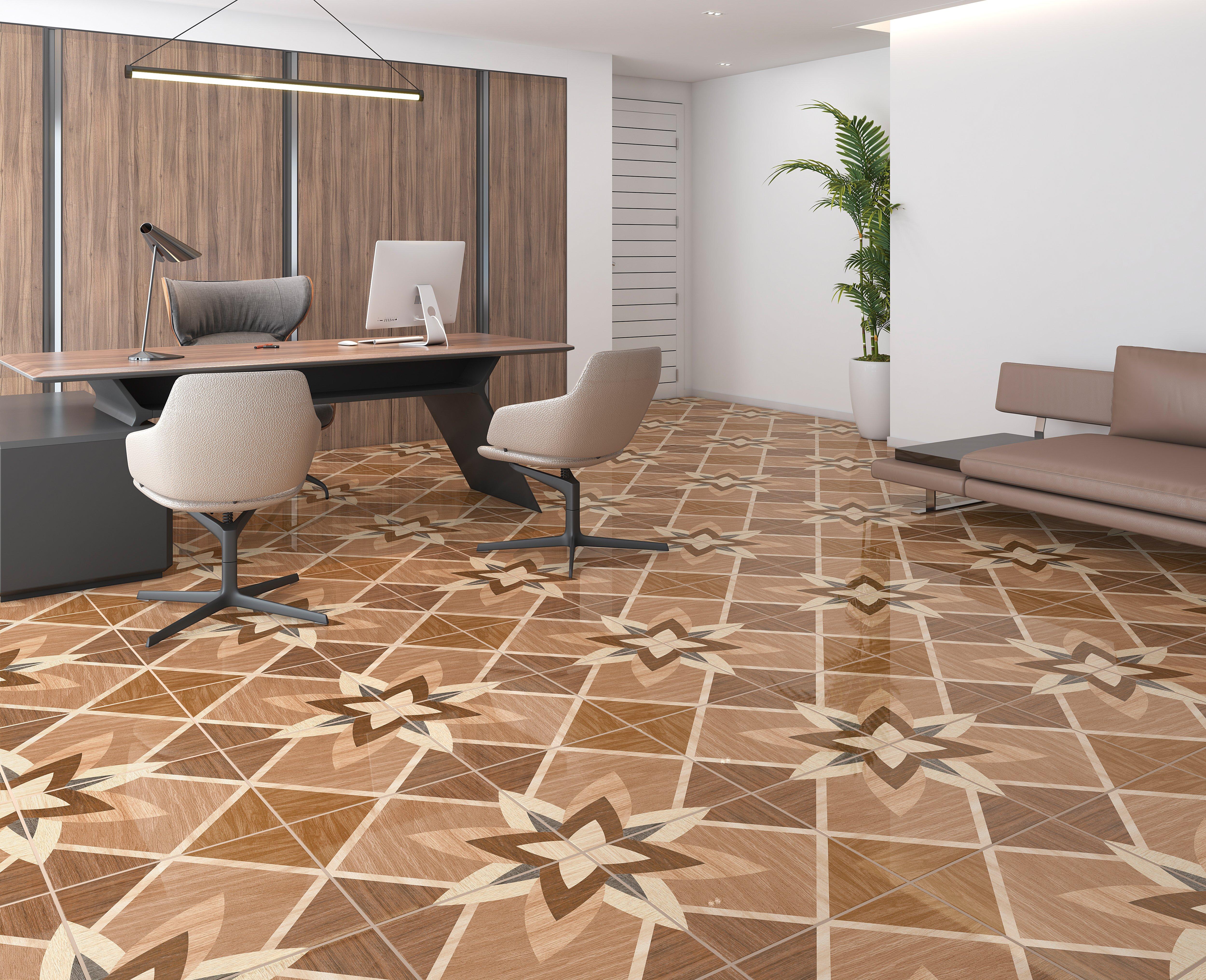 Wood Pier High Gloss Ceramic Tile