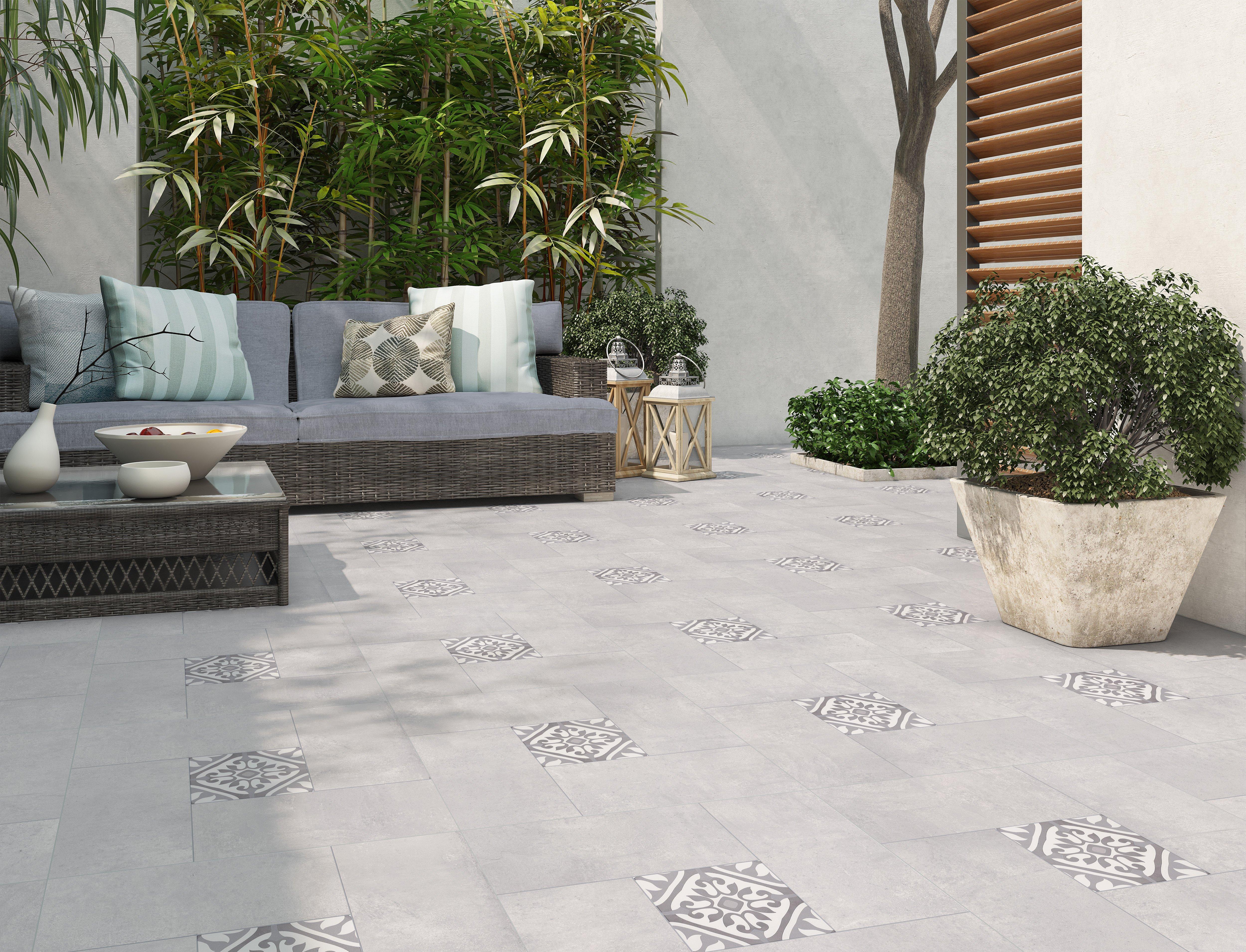 Veranda Porcelain Tile Gray Tile Floor and Decor