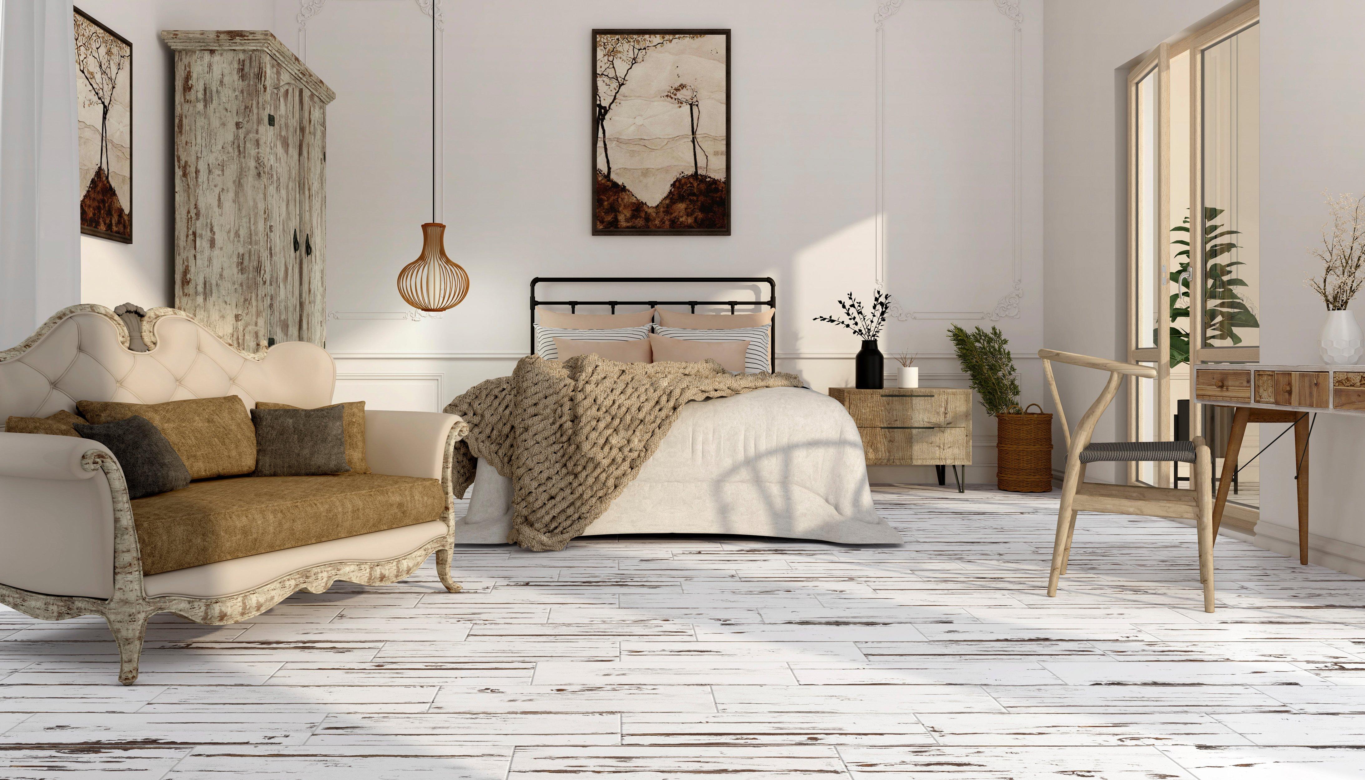 Springfield White Wood Plank Ceramic Tile