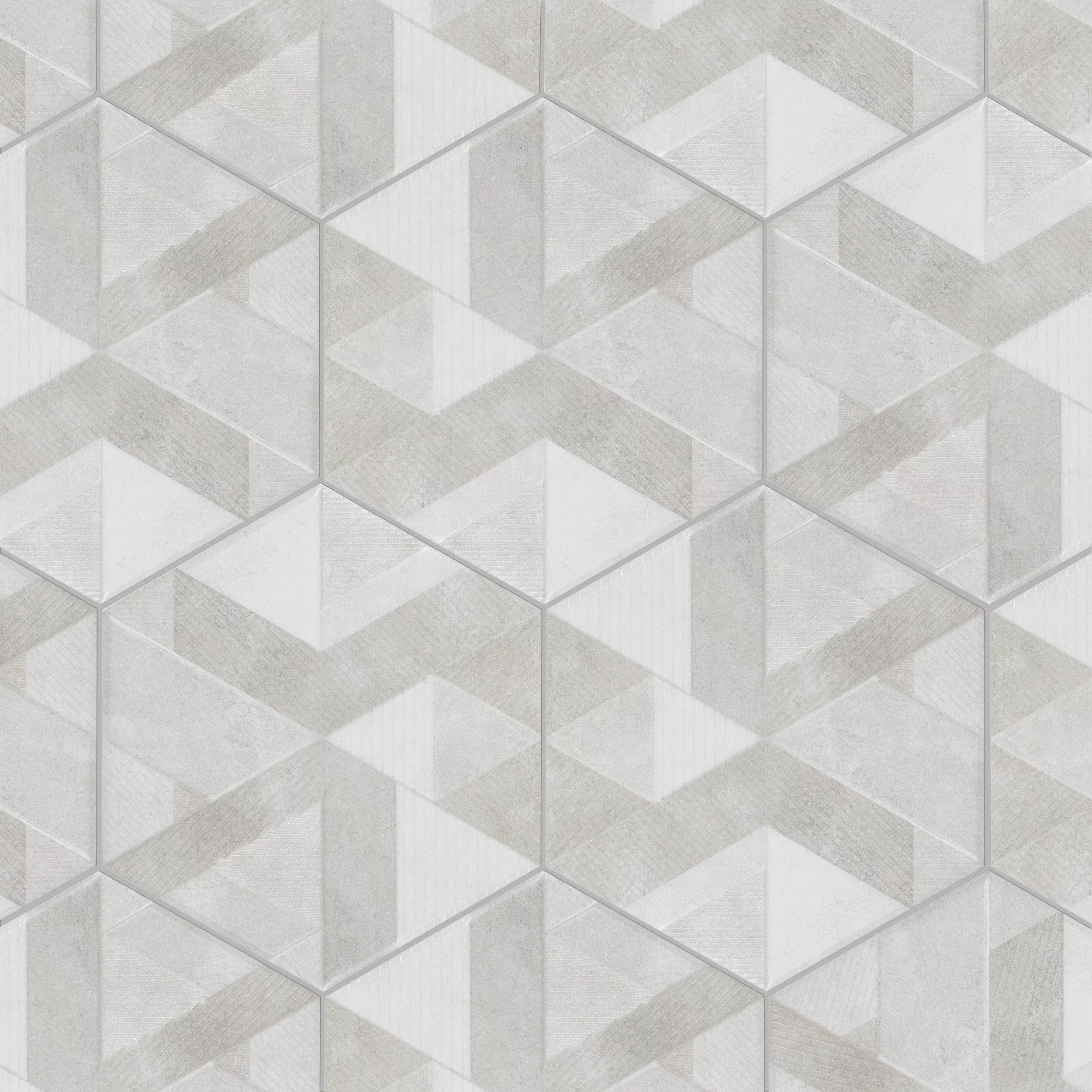 Sedona 10 in. 3D Hexagon Porcelain Tile