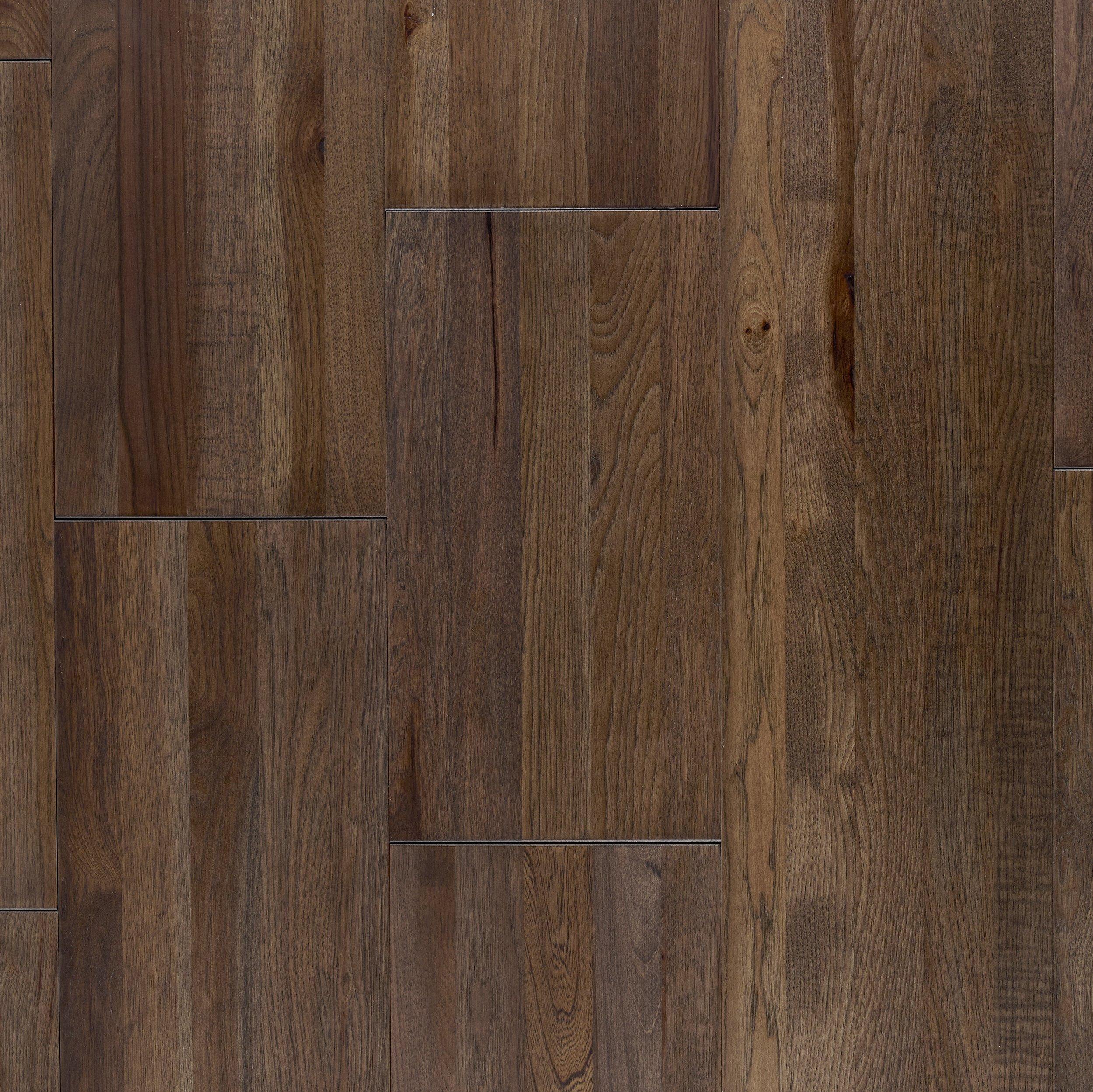 Palisades Dark Hickory Wire Brushed Solid Hardwood