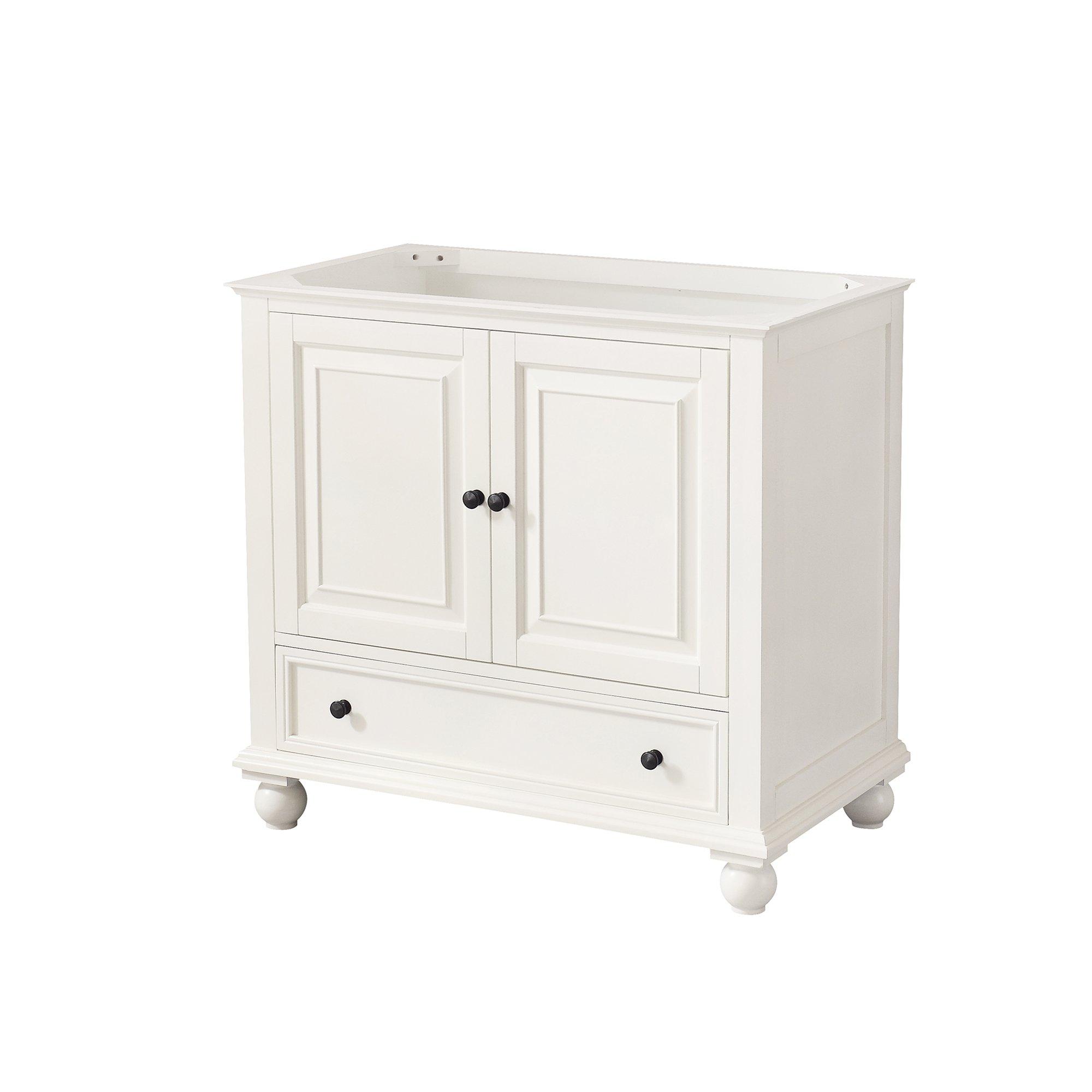 Tompkins French White 36 in. Vanity Base