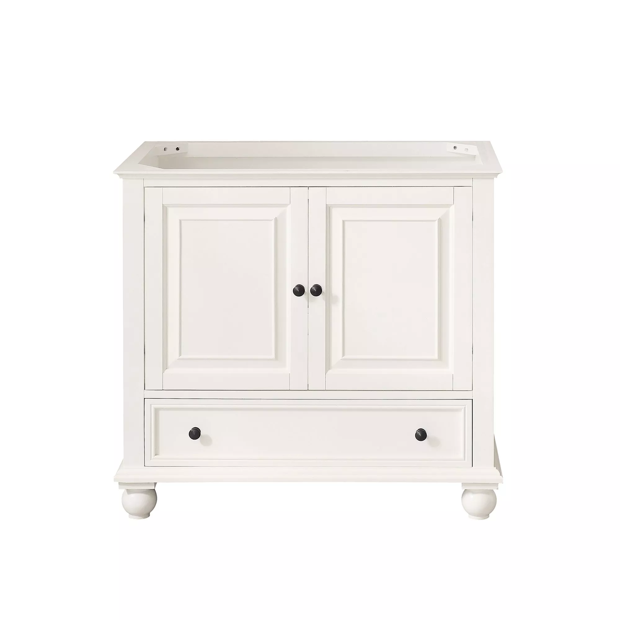Tompkins French White 36 in. Vanity Base