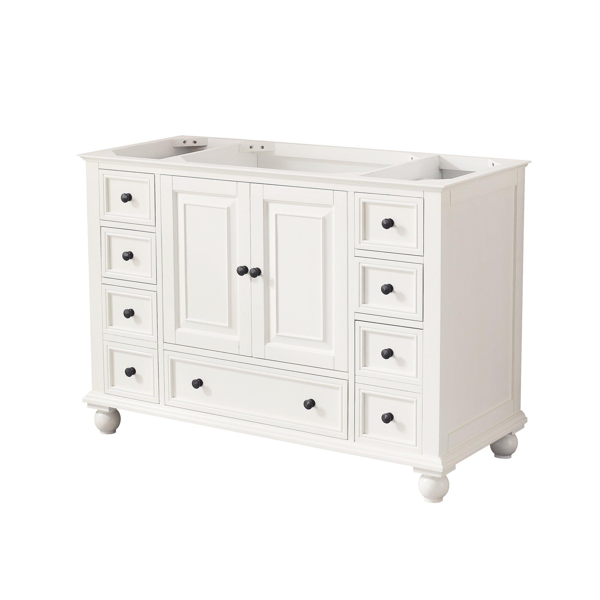 Tompkins French White 48 in. Vanity Base