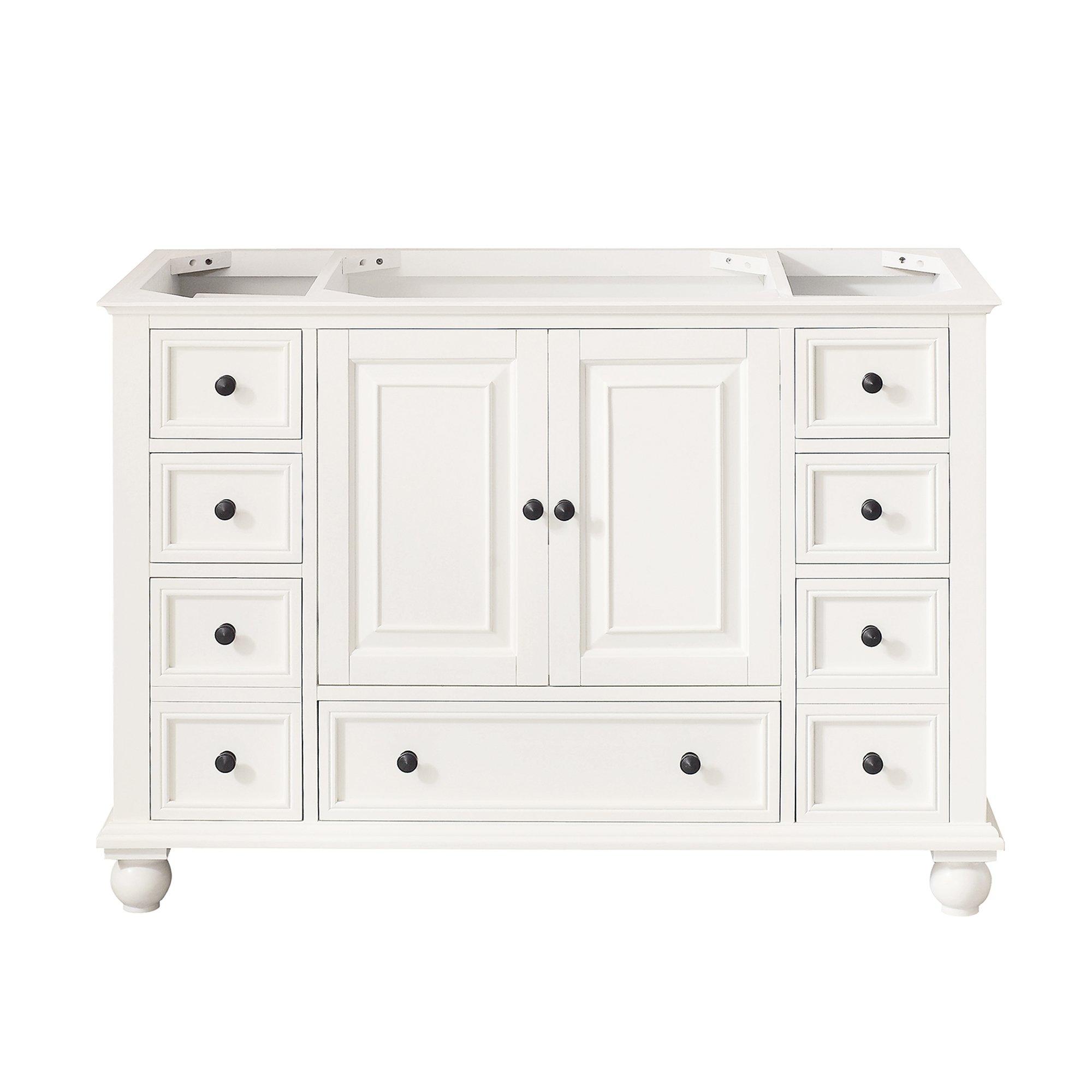 Tompkins French White 48 in. Vanity Base