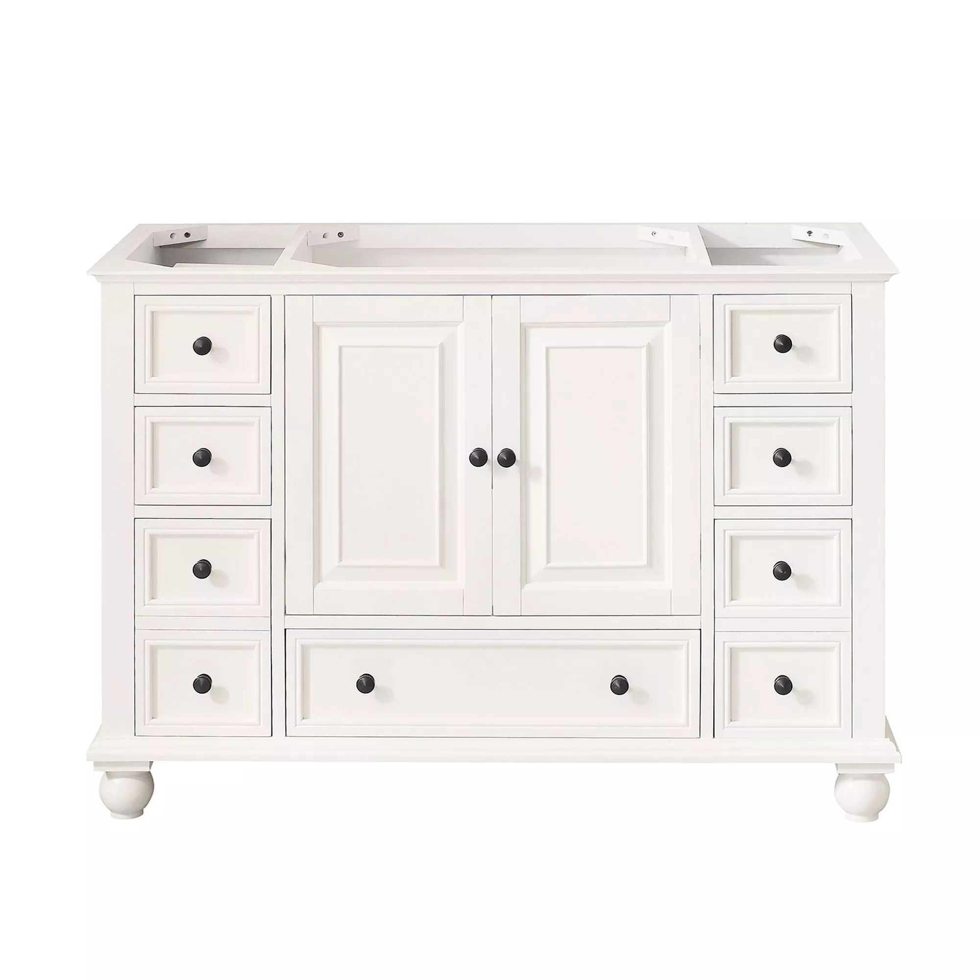 Tompkins French White 48 in. Vanity Base