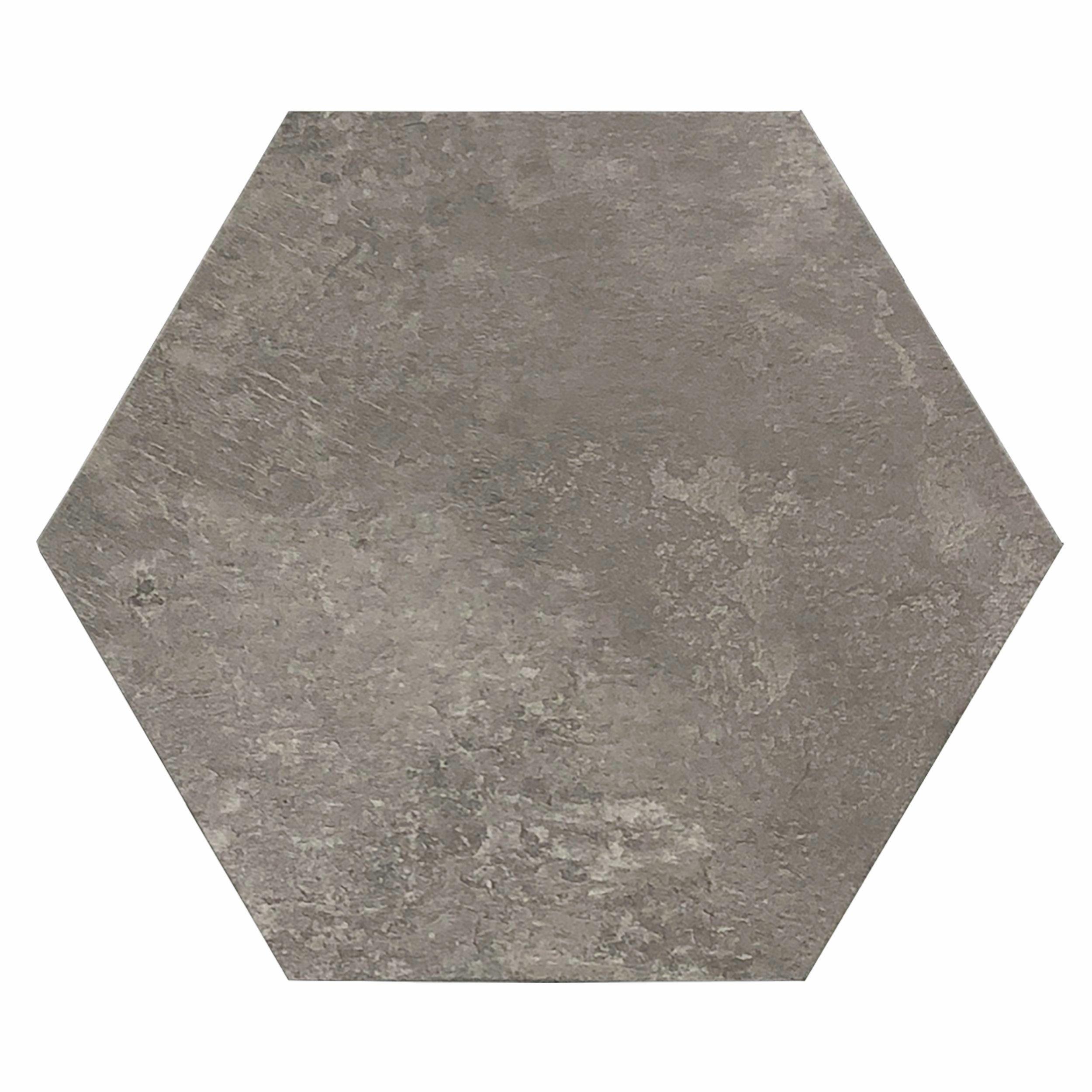 Gray Marble Hexagon Peel and Stick Vinyl