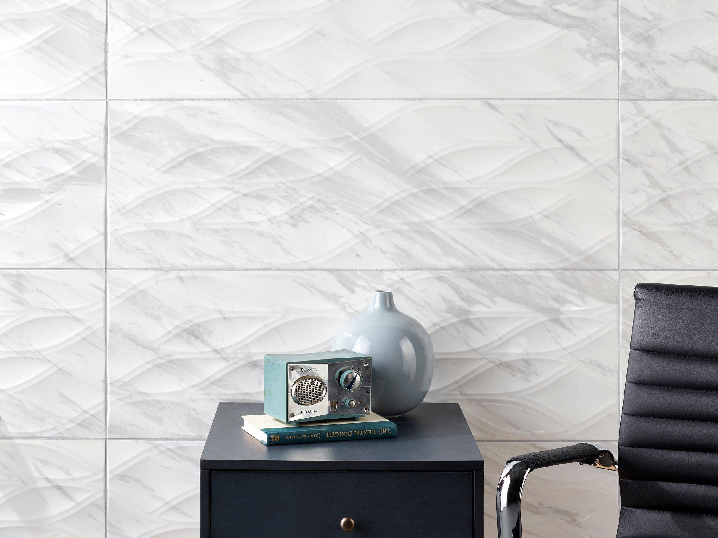 Rhea Cesari Bianca White Ceramic Tile