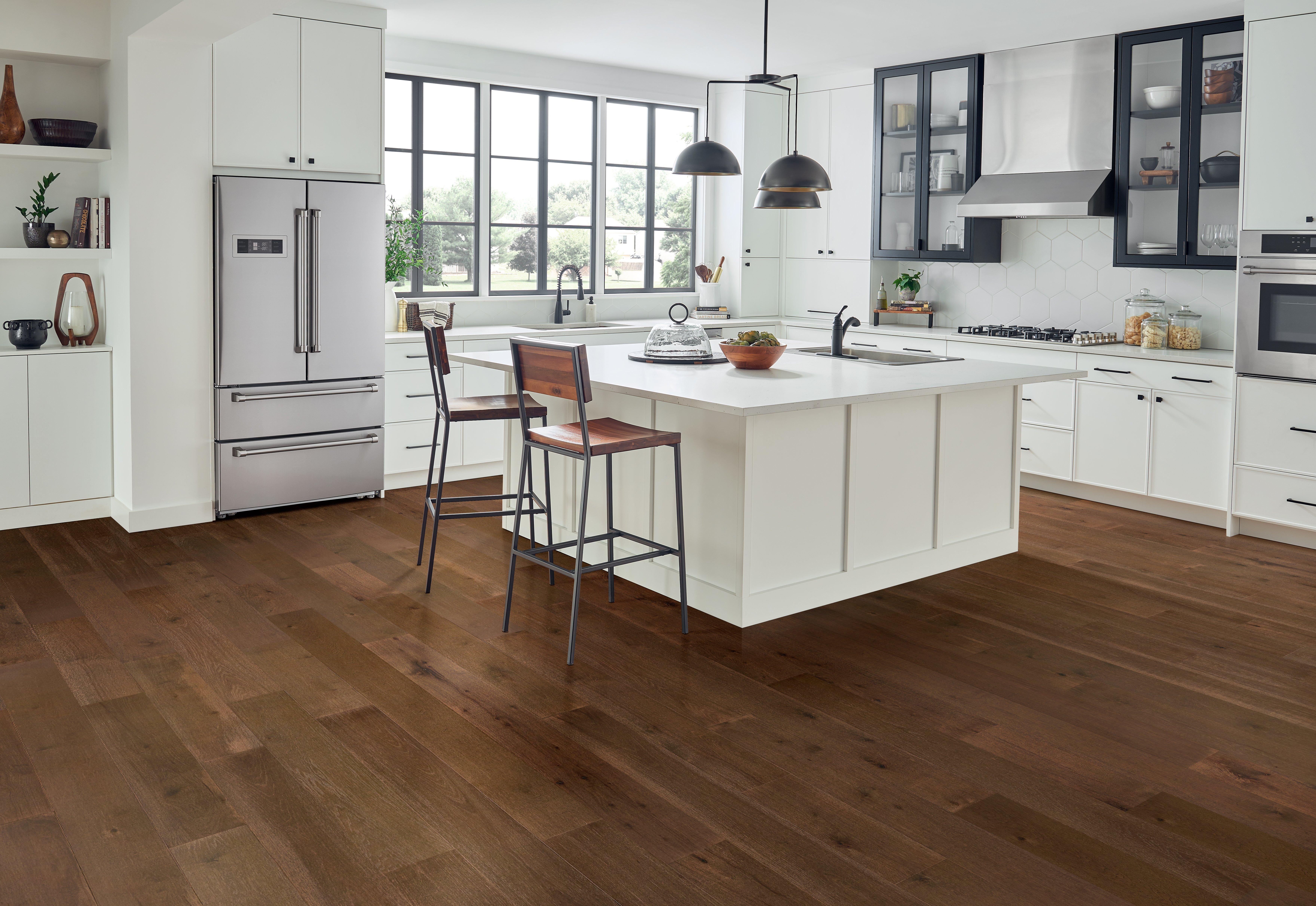 Charles Hickory Wire Brushed Engineered Hardwood