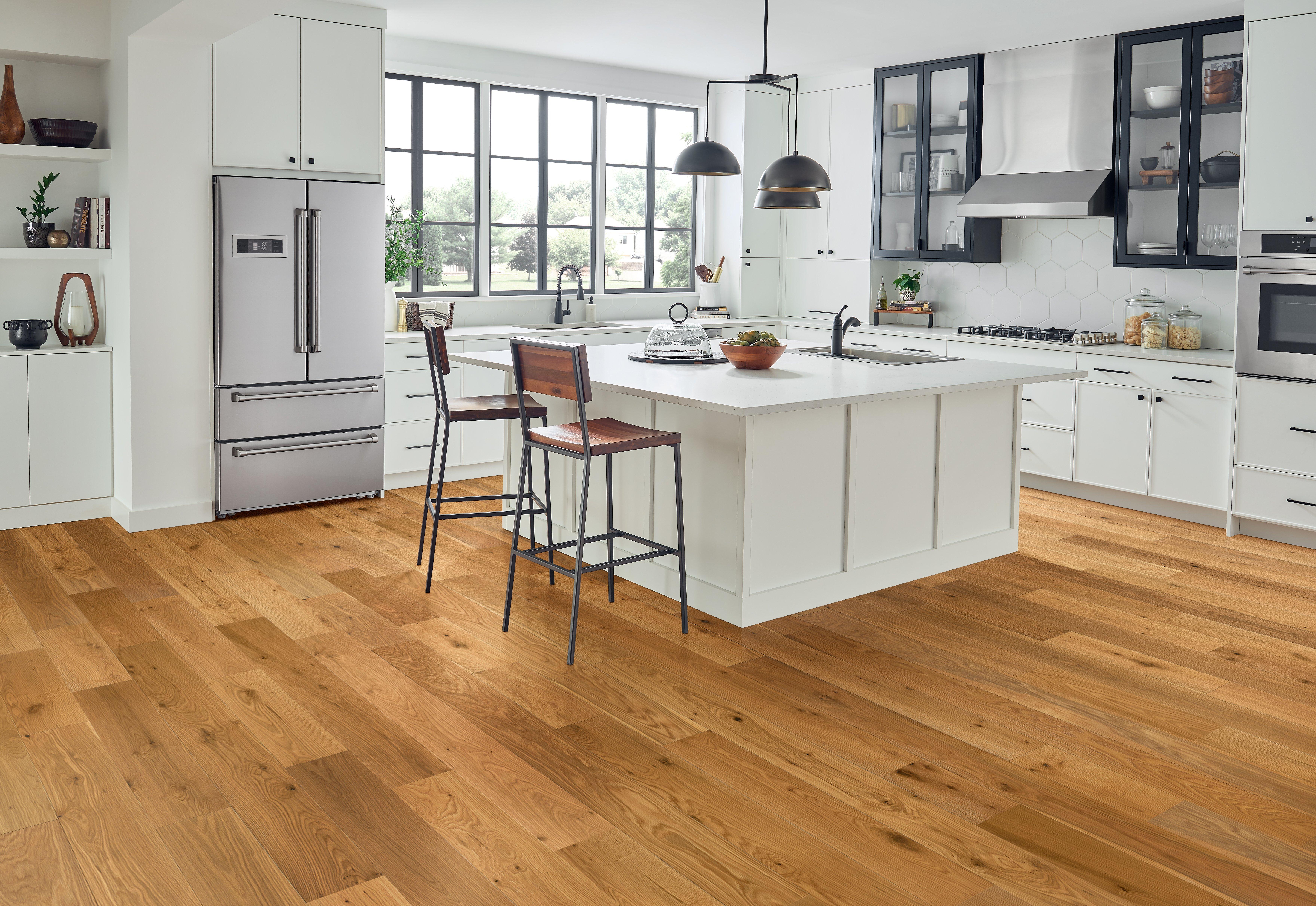 Thatcher White Oak Wire Brushed Engineered Hardwood