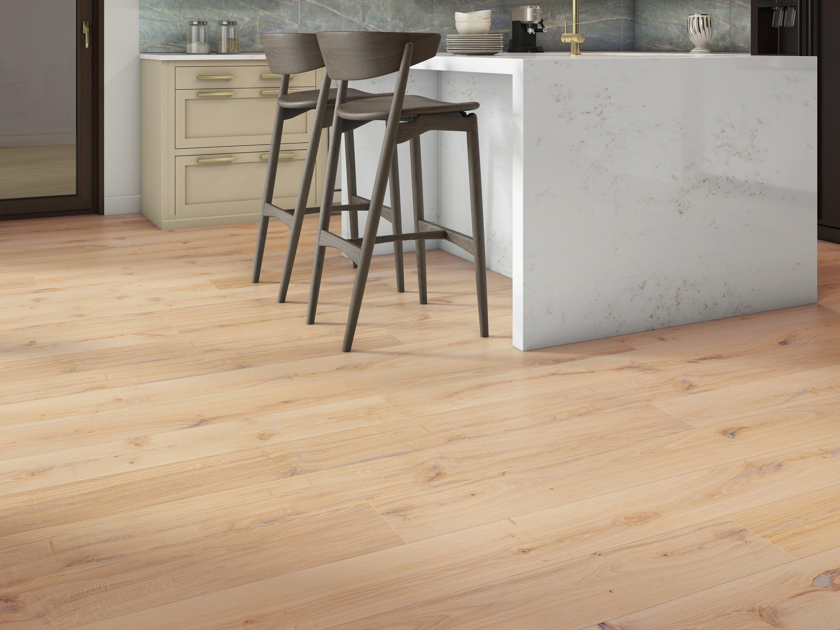 Voyage Waren White Oak Wire-Brushed Engineered Hardwood