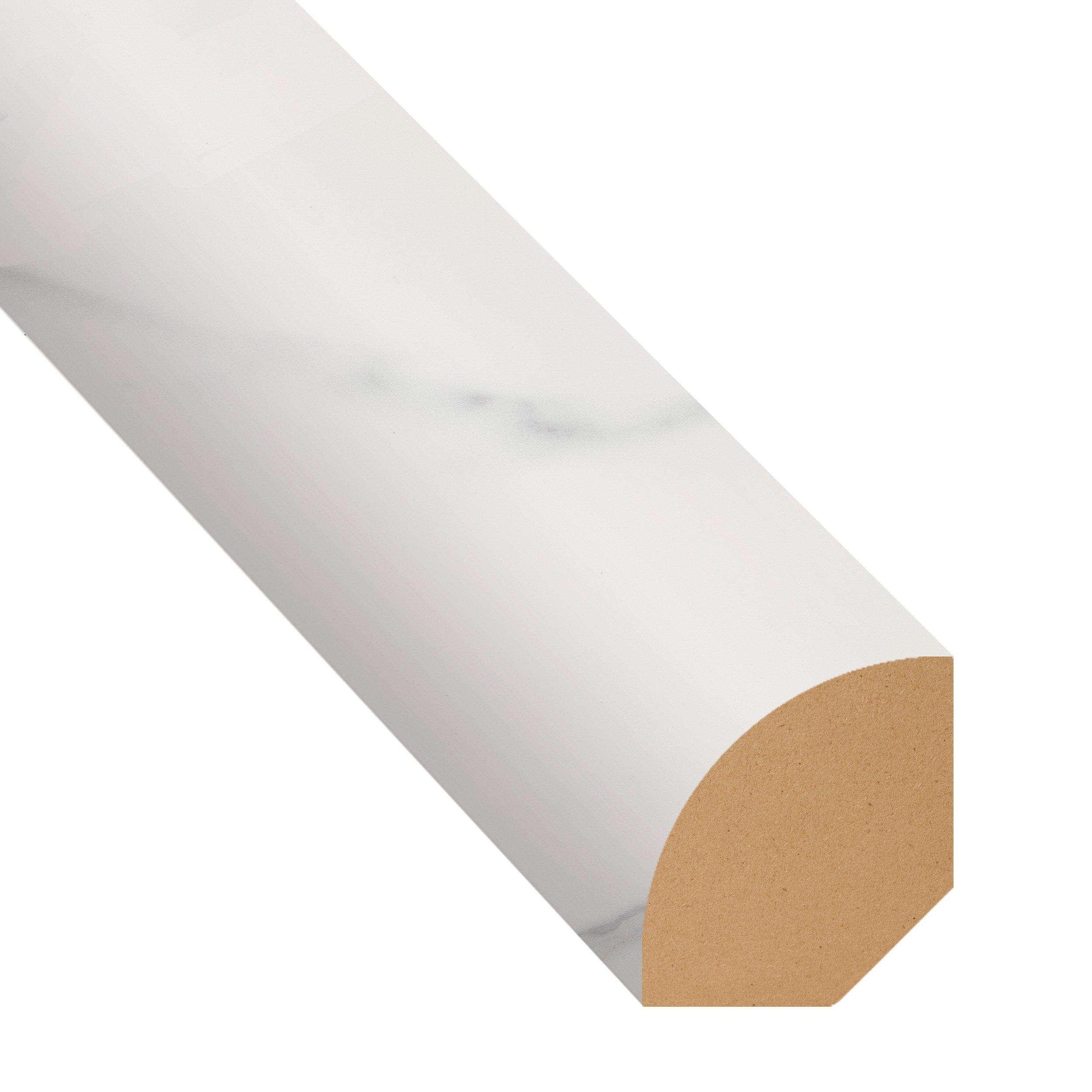 Carrara Marble 94in. Vinyl Quarter Round
