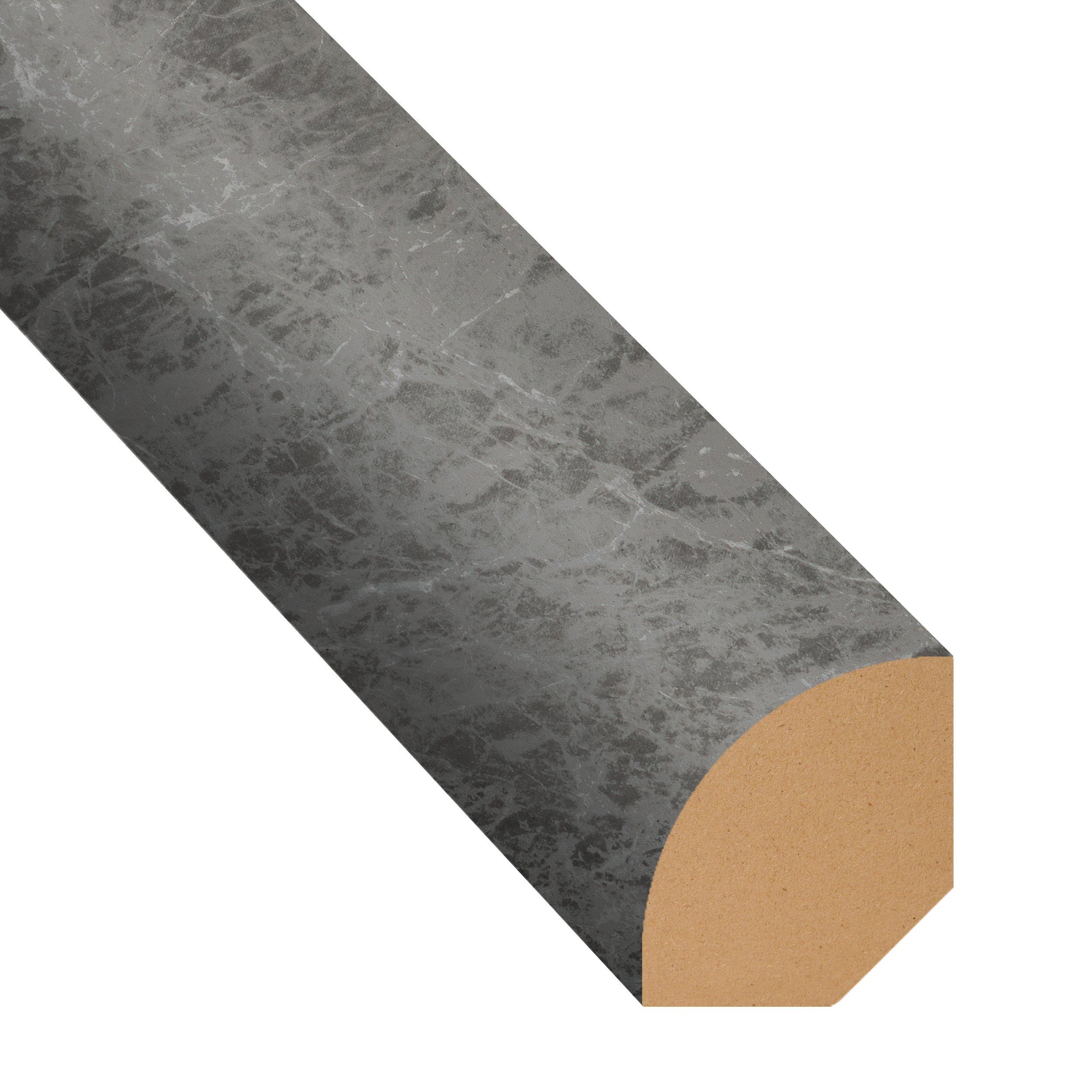 Stone Gray Marble 94in. Vinyl Quarter Round