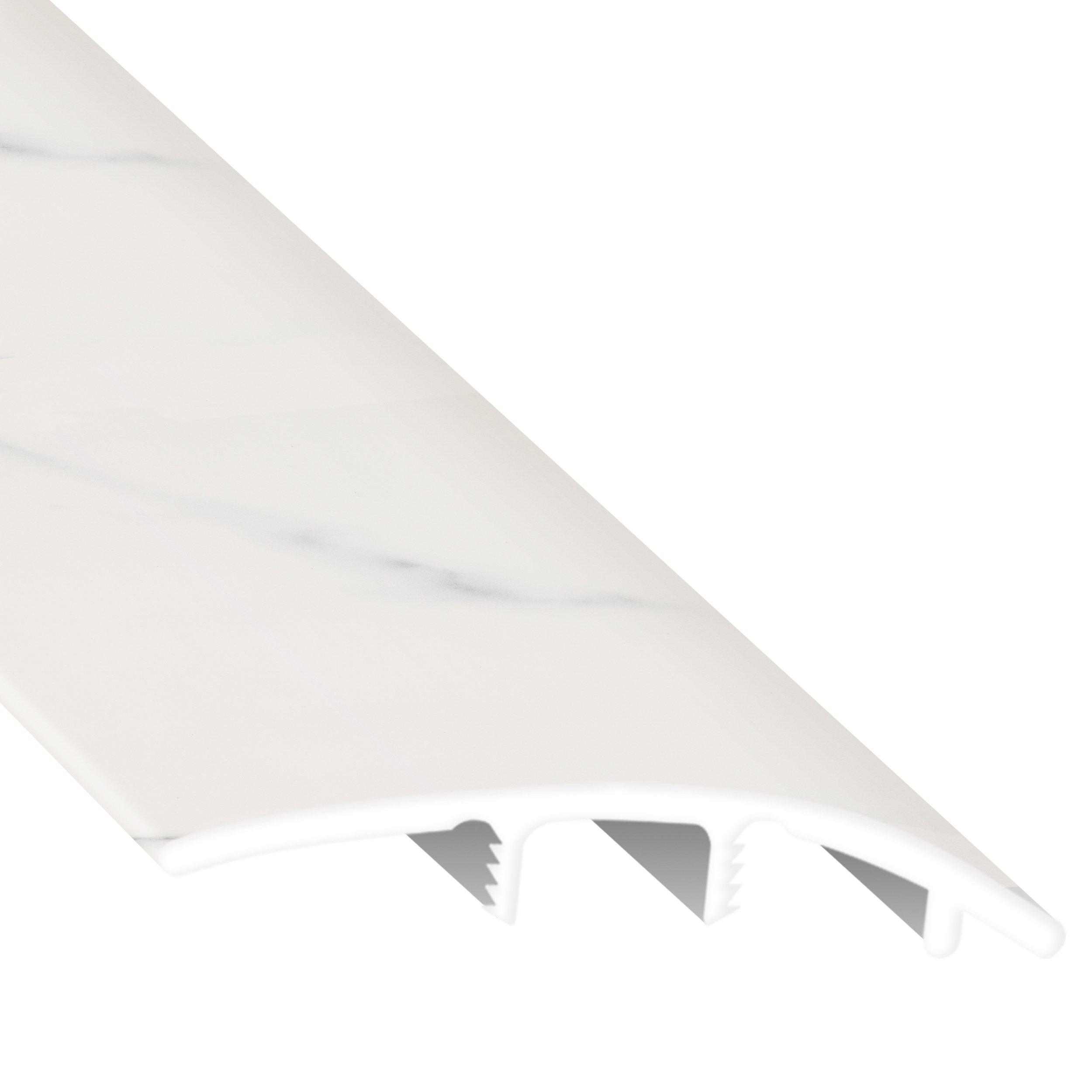 Carrara Marble 94in. Vinyl Overlapping Reducer