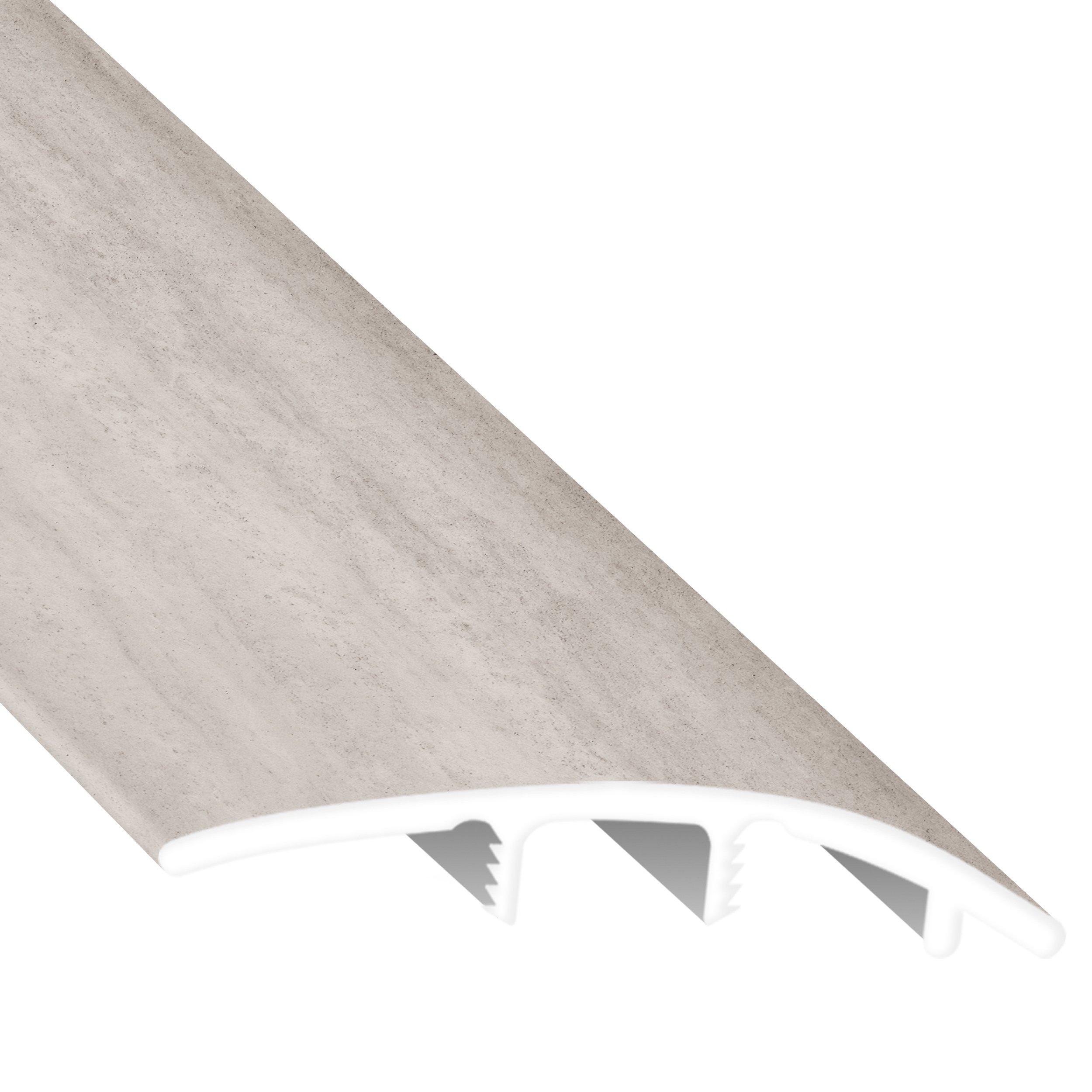 White Travertine Tile 94in. Vinyl Overlapping Reducer