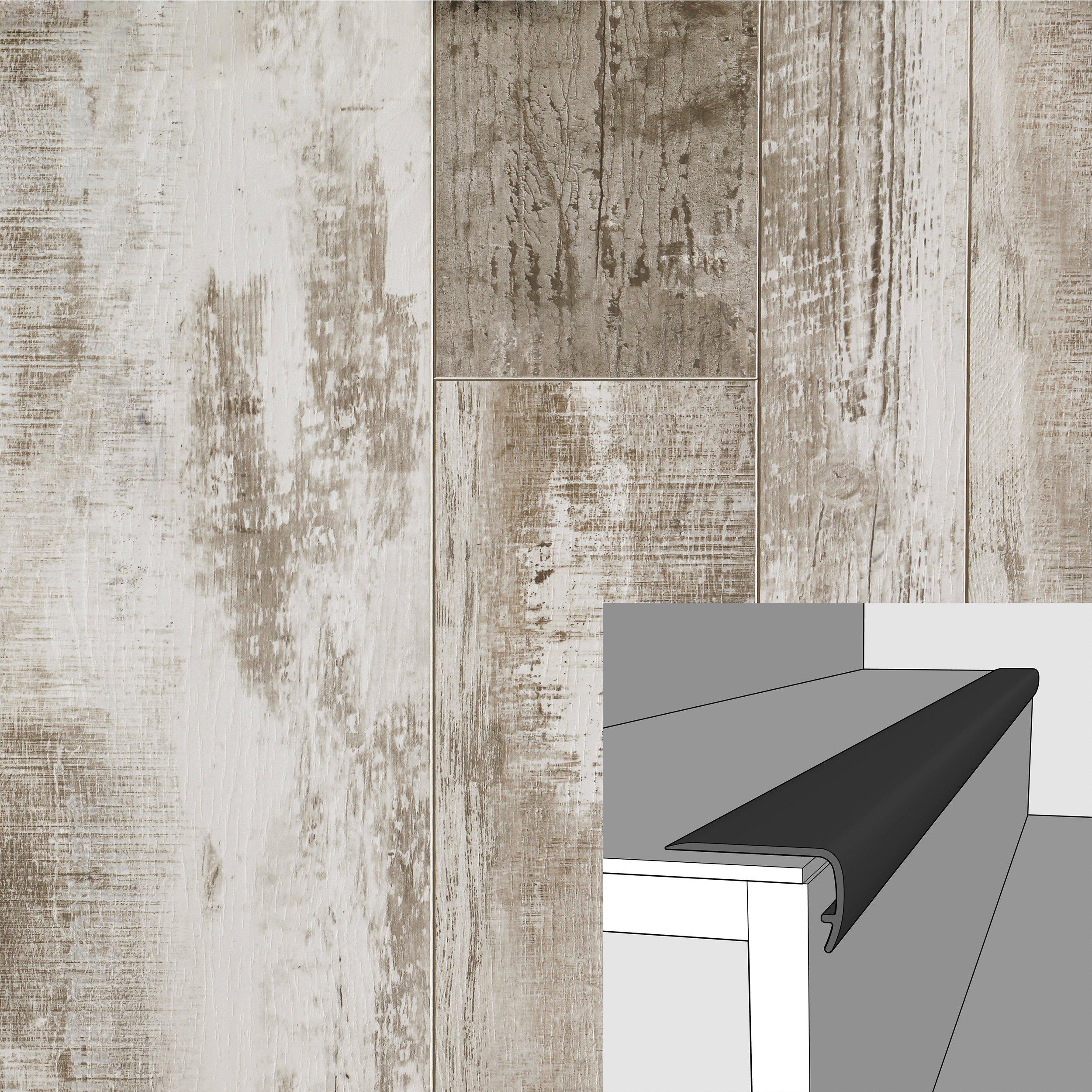 Rocky River 94in. Vinyl Overlapping Stair Nose