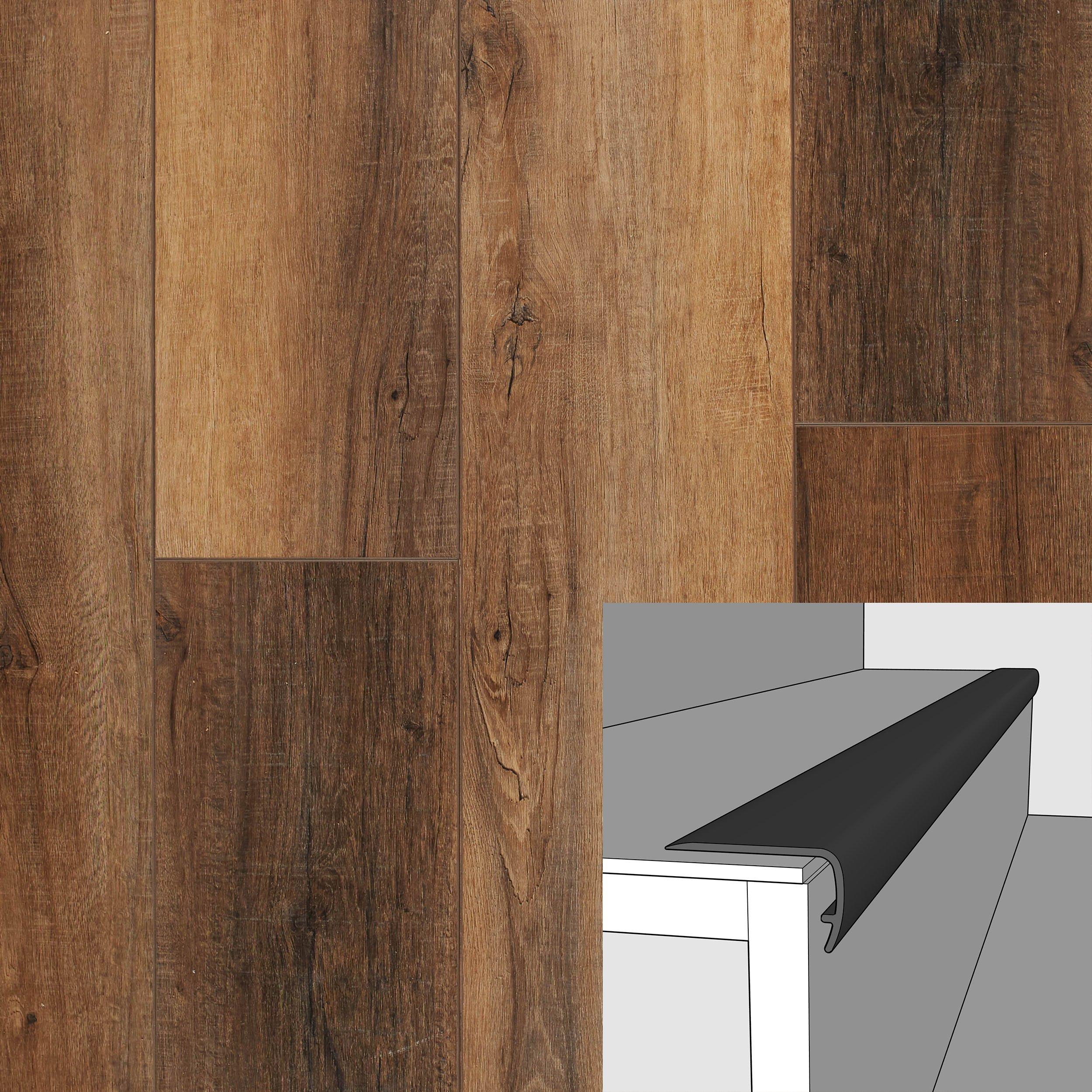 Titan Auburn 94in. Vinyl Overlapping Stair Nose