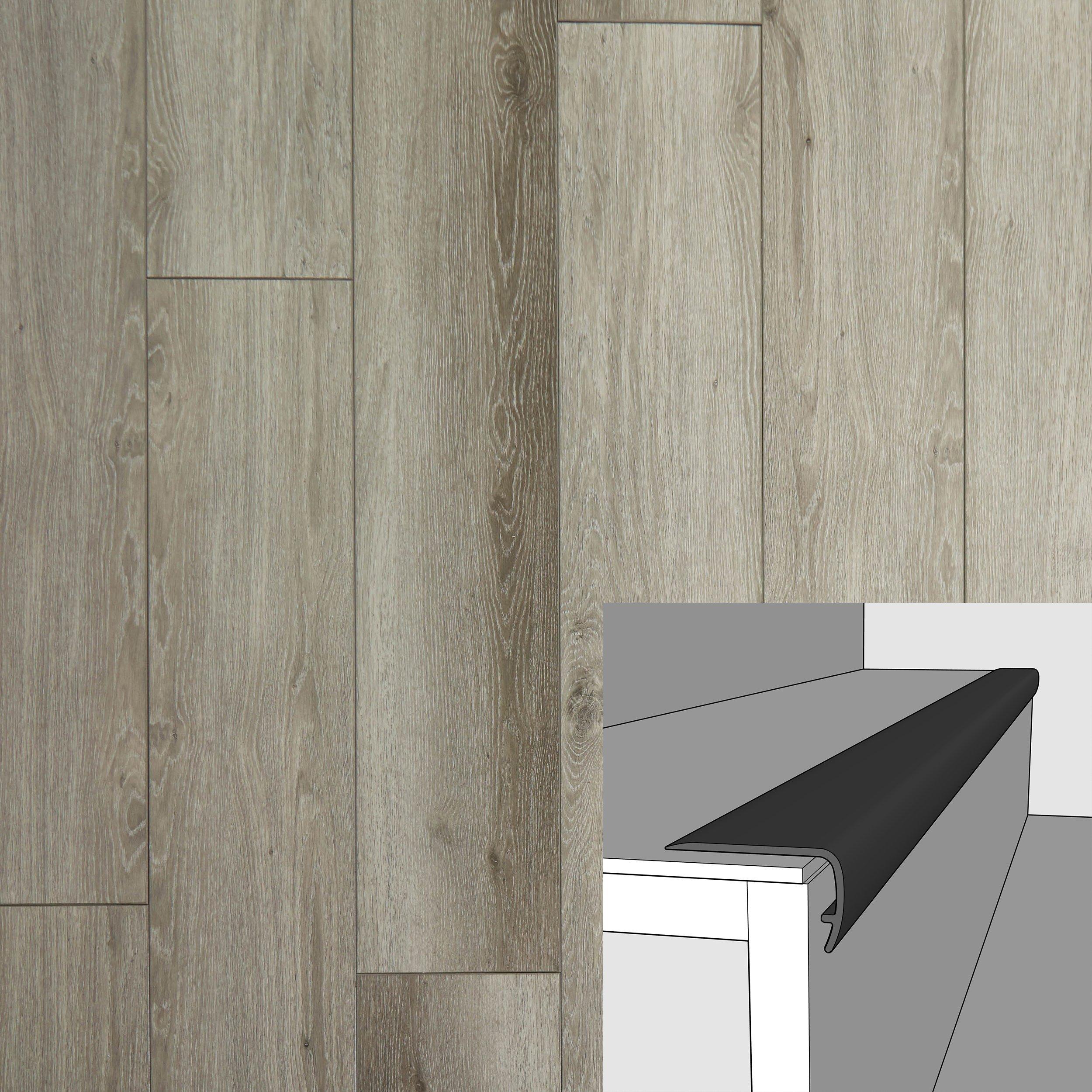 Fortress 94in. Vinyl Overlapping Stair Nose