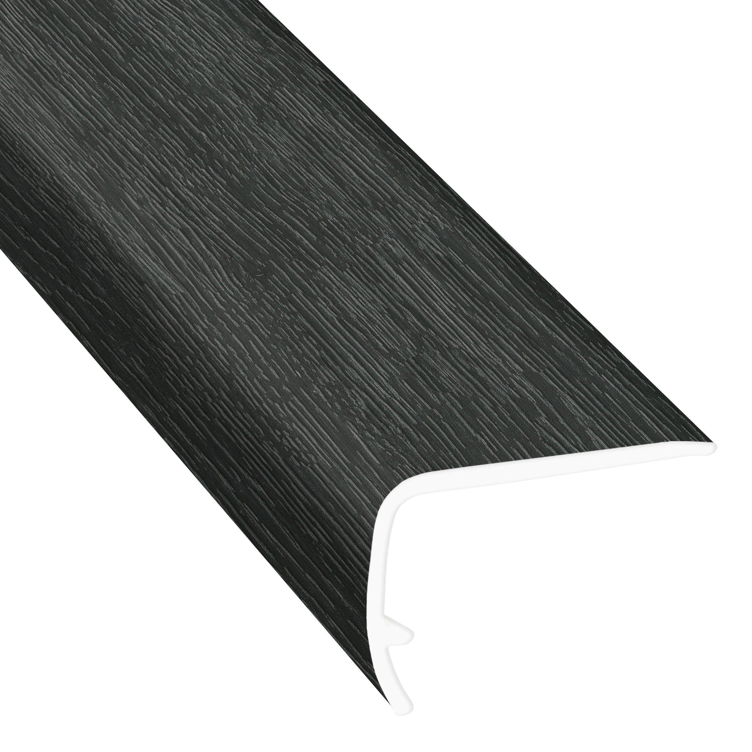 Ebony Grove Ash 94in. Vinyl Overlapping Stair Nose
