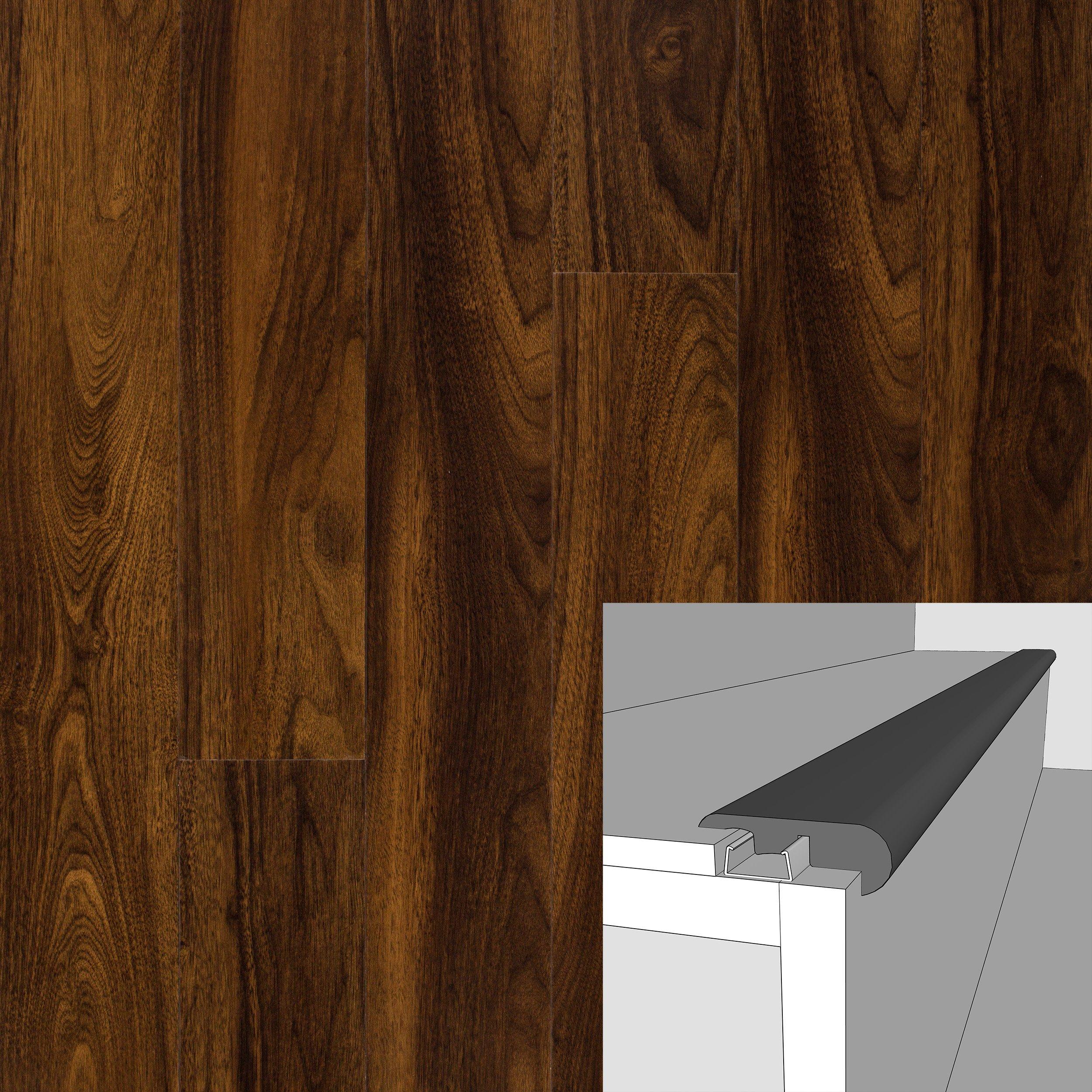 Polaris Oak 94in. Laminate Overlapping Stair Nose