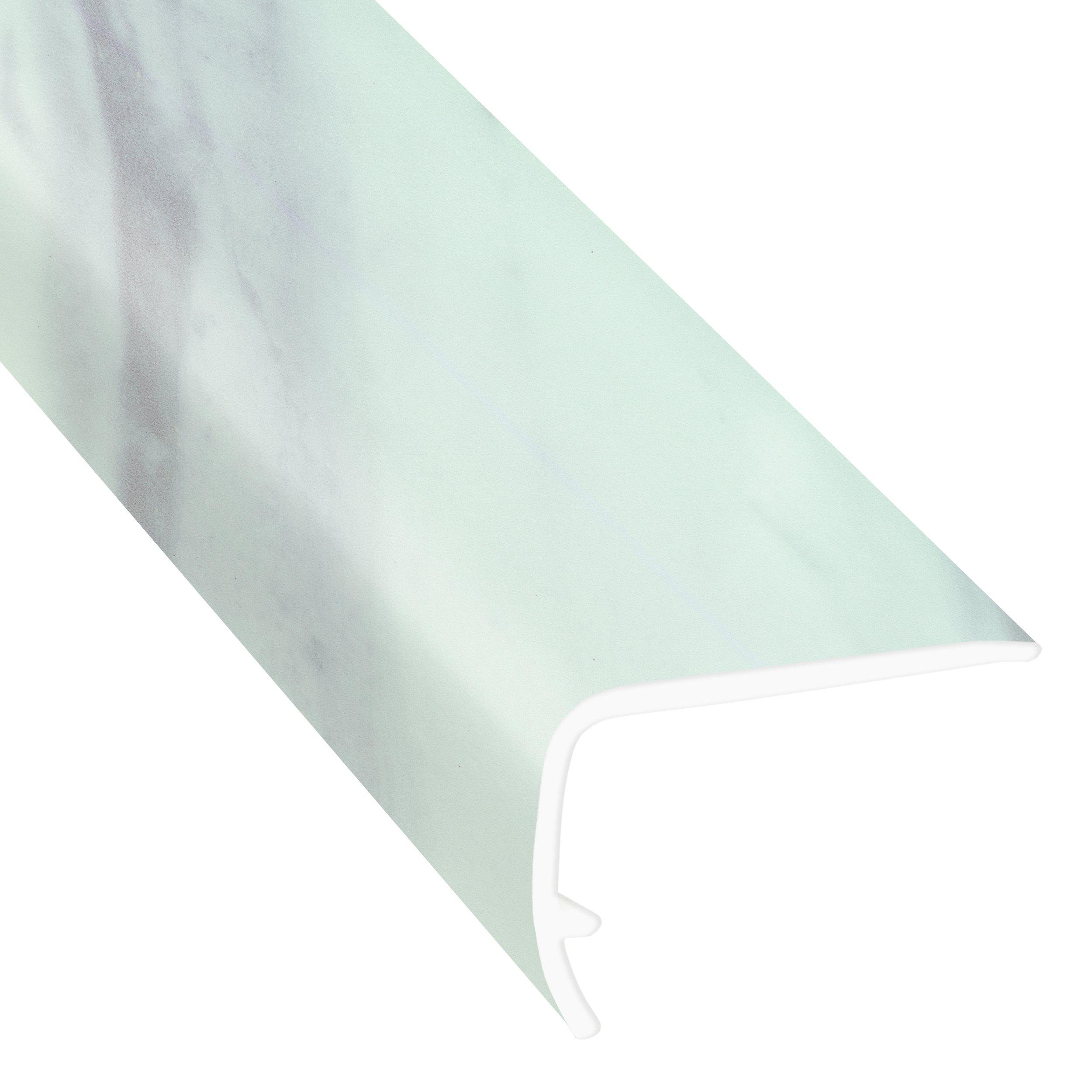 Volakas Marble 94in. Vinyl Overlapping Stair Nose