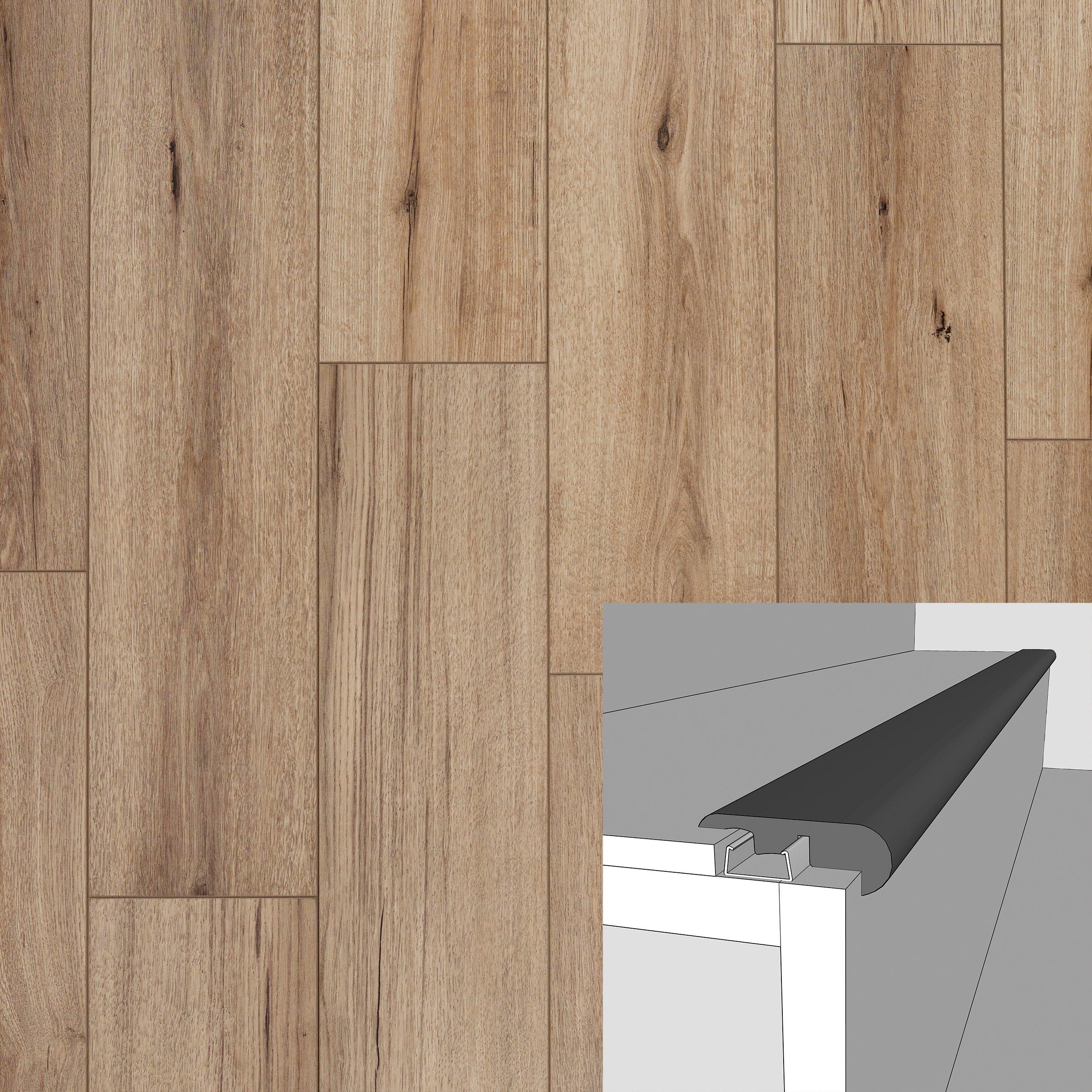 Cassata 94in. Laminate Overlapping Stair Nose