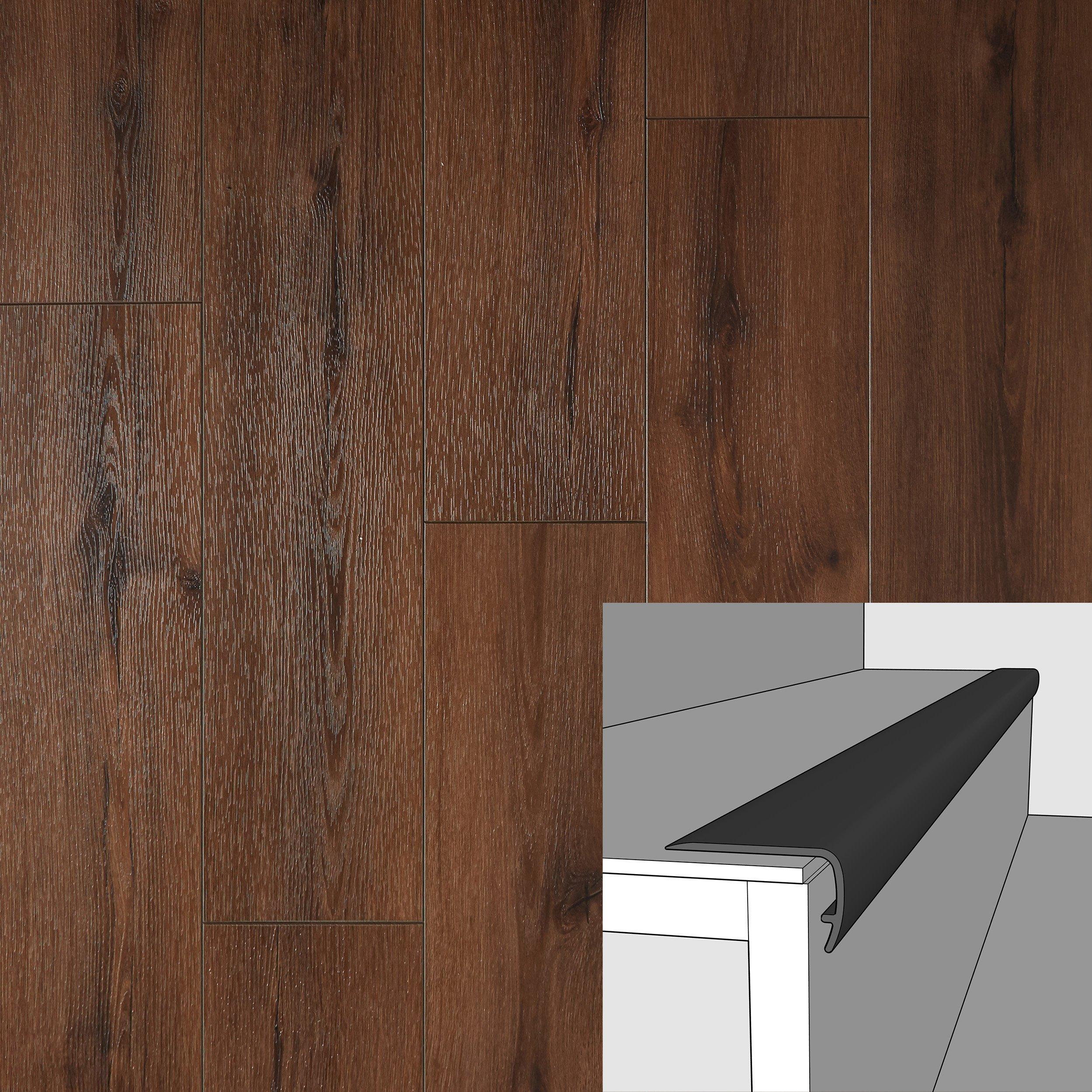 Brookside 94in. Vinyl Overlapping Stair Nose