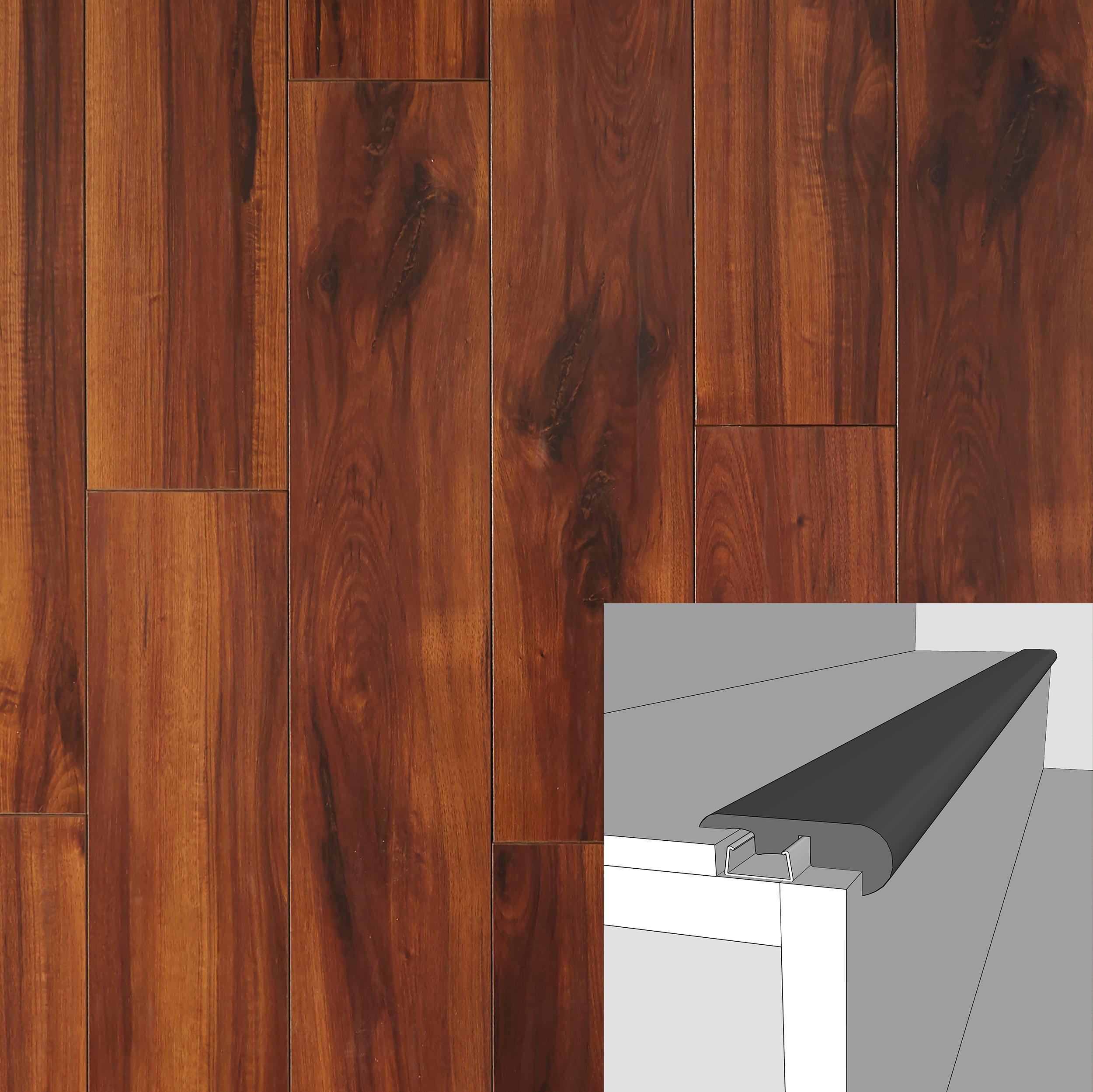 Cerise 94in. Laminate Overlapping Stair Nose
