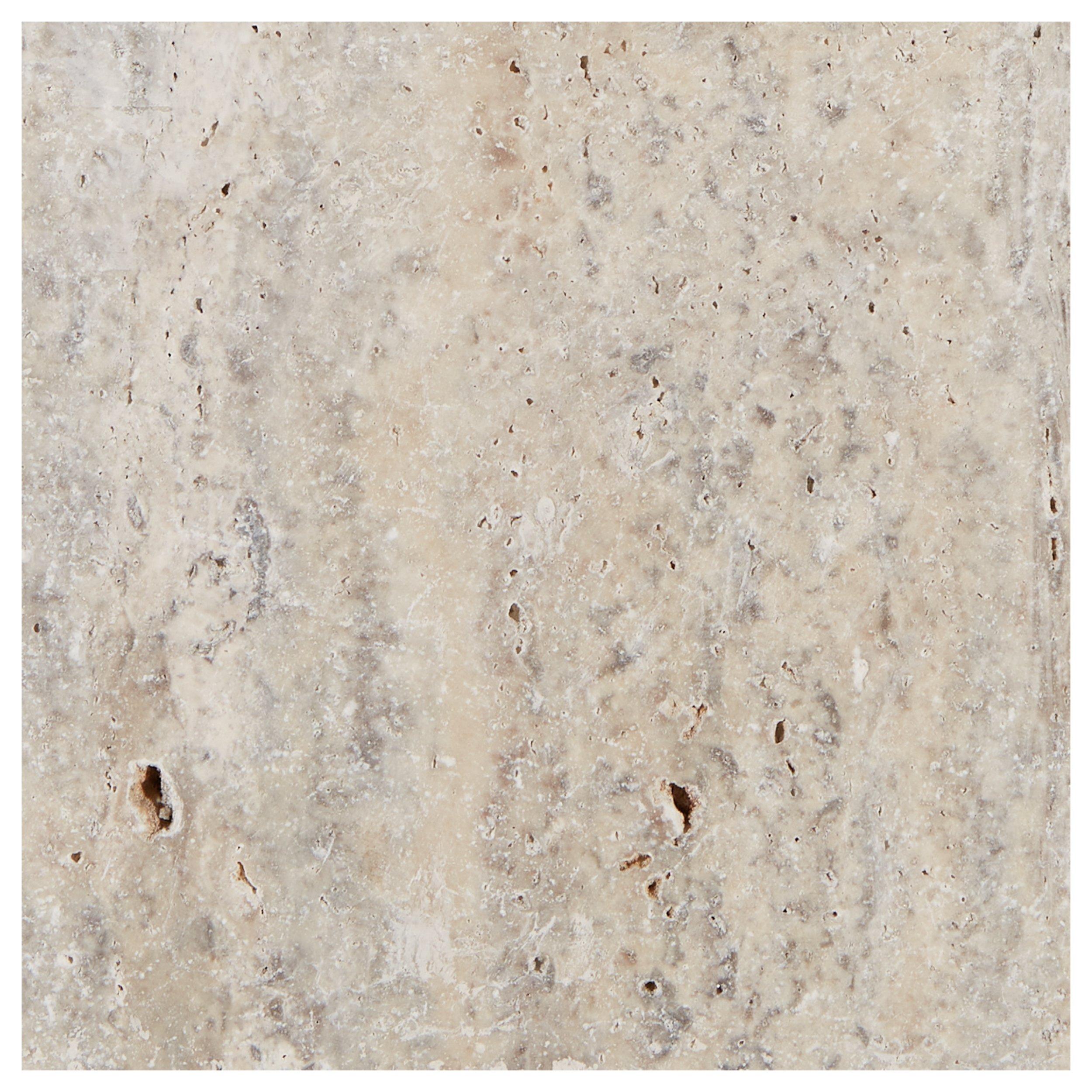 Silver Tumbled Travertine 3cm. Paver