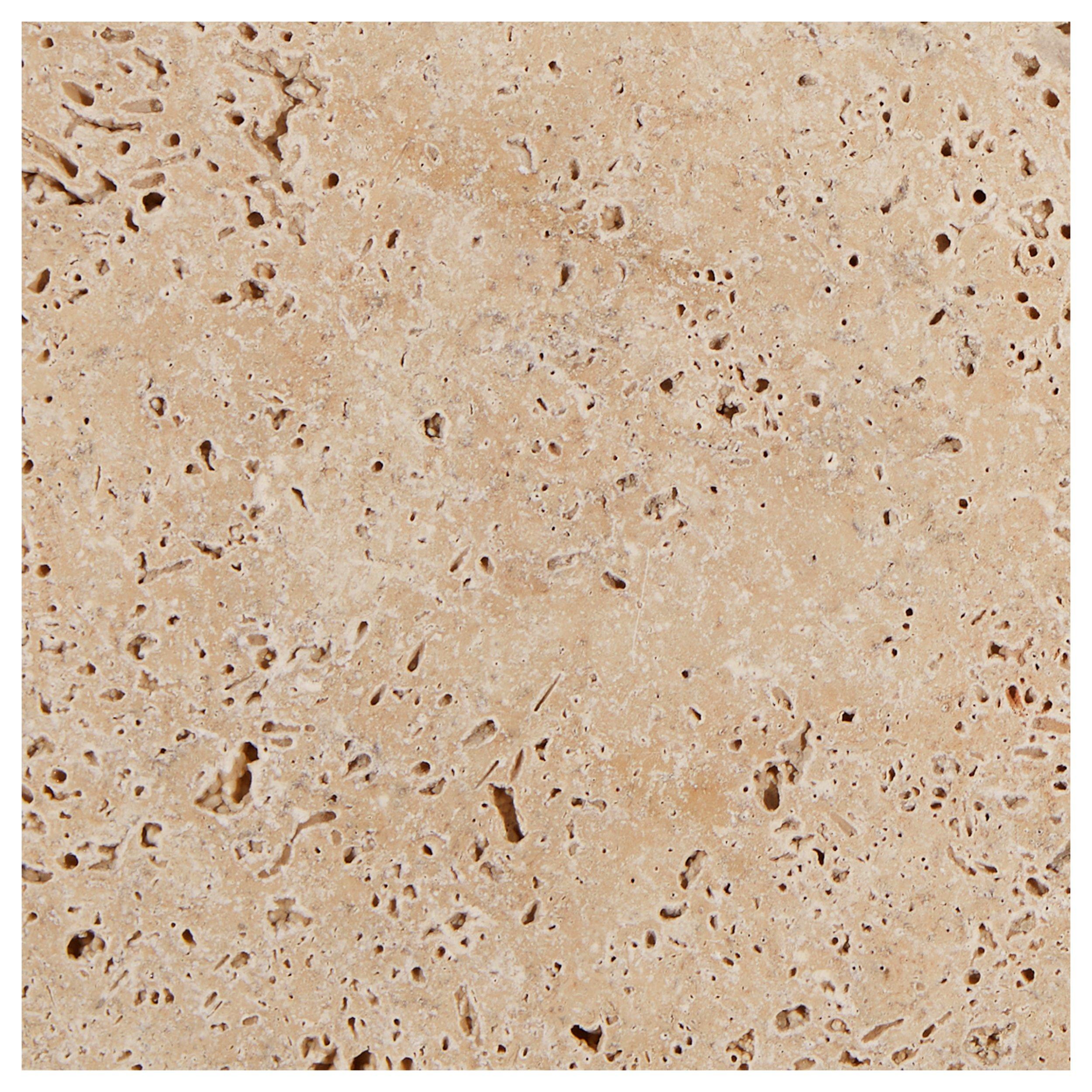 Country Beige 8x8 Tumbled Travertine Paver Floor and Decor