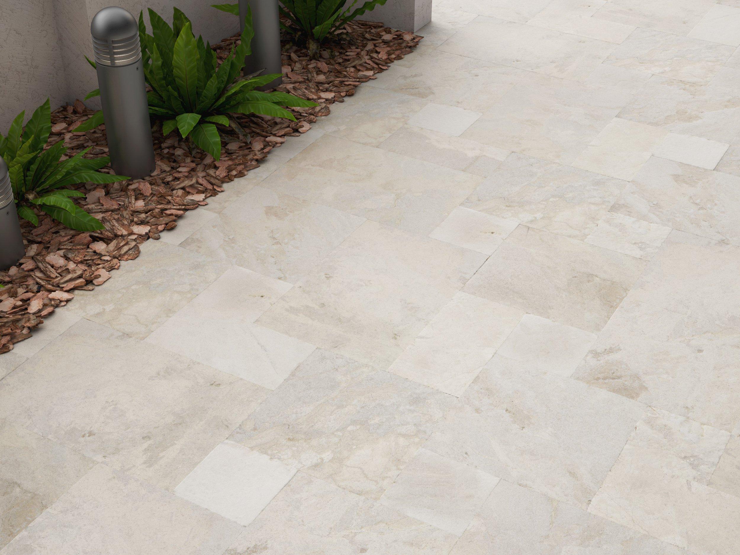 Royal Beige Sandblasted Marble 3cm. Paver