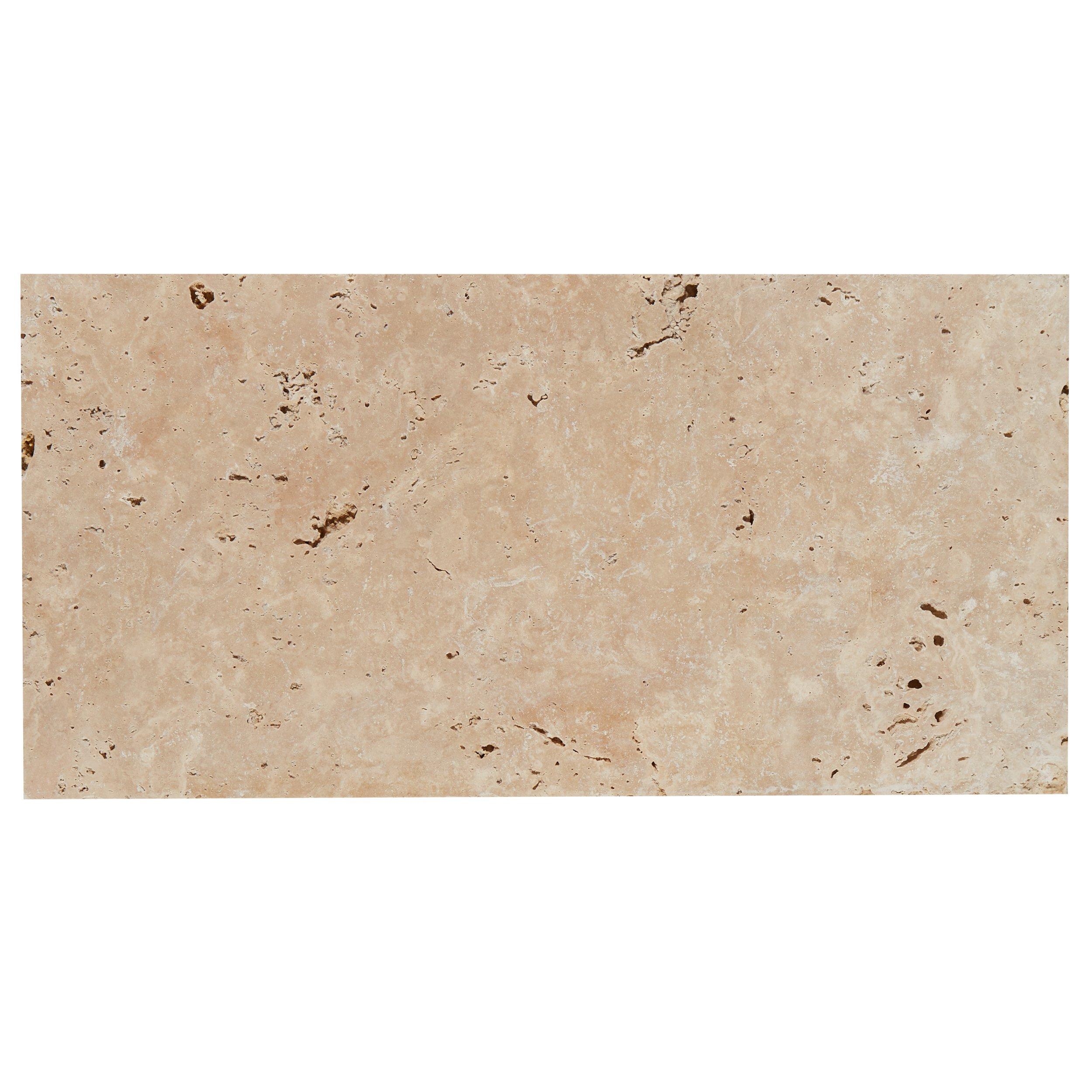 Ivory Tumbled Travertine 3cm. Paver