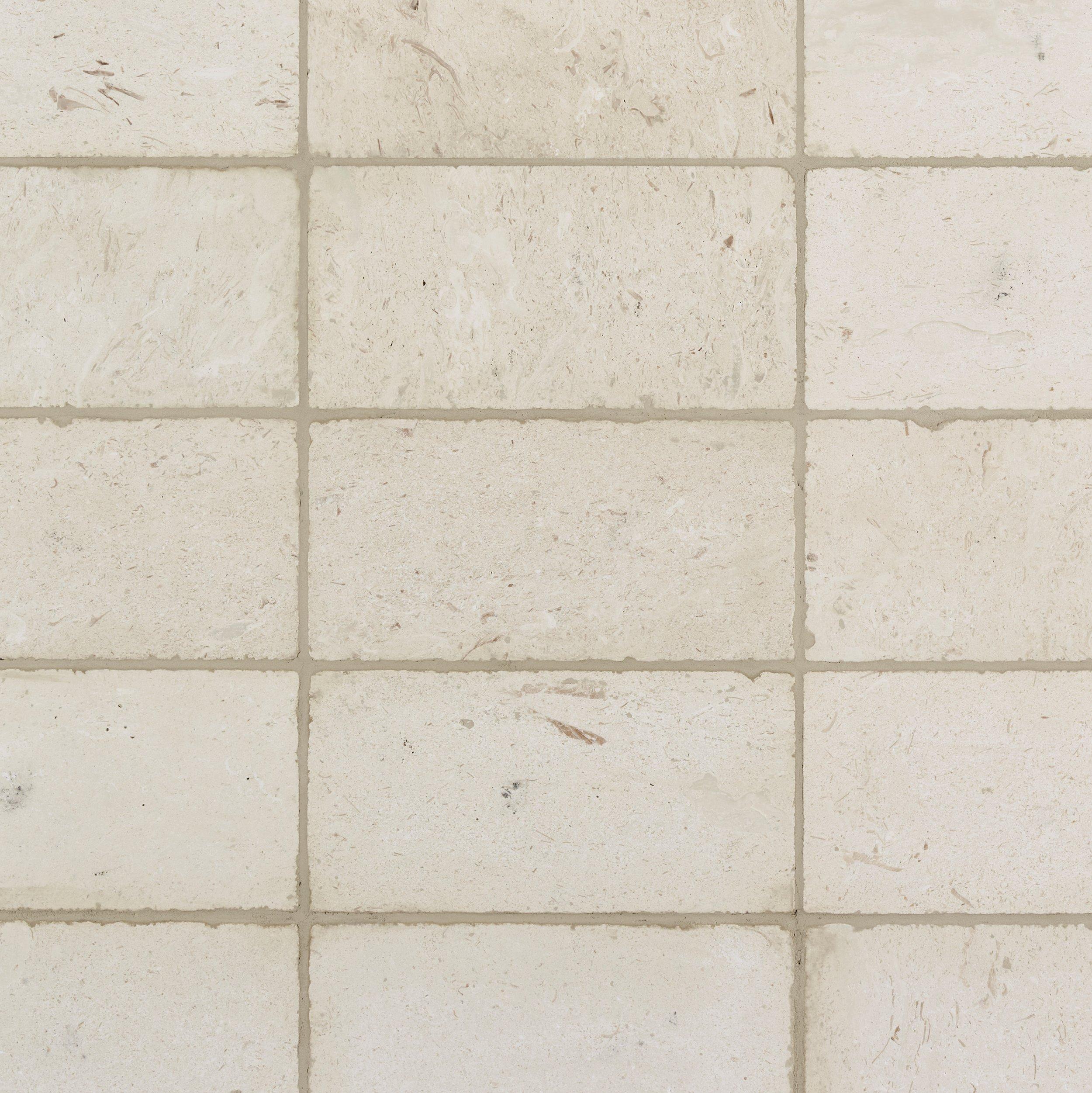 Shell 8x16 Tumbled Limestone Paver | Floor and Decor