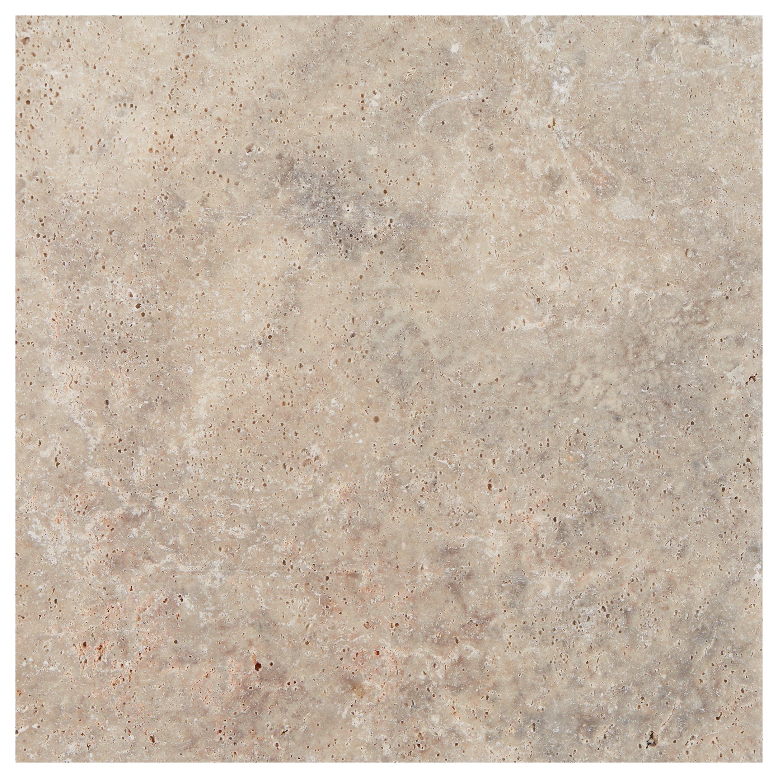 Silver Tumbled Travertine 3cm. Paver