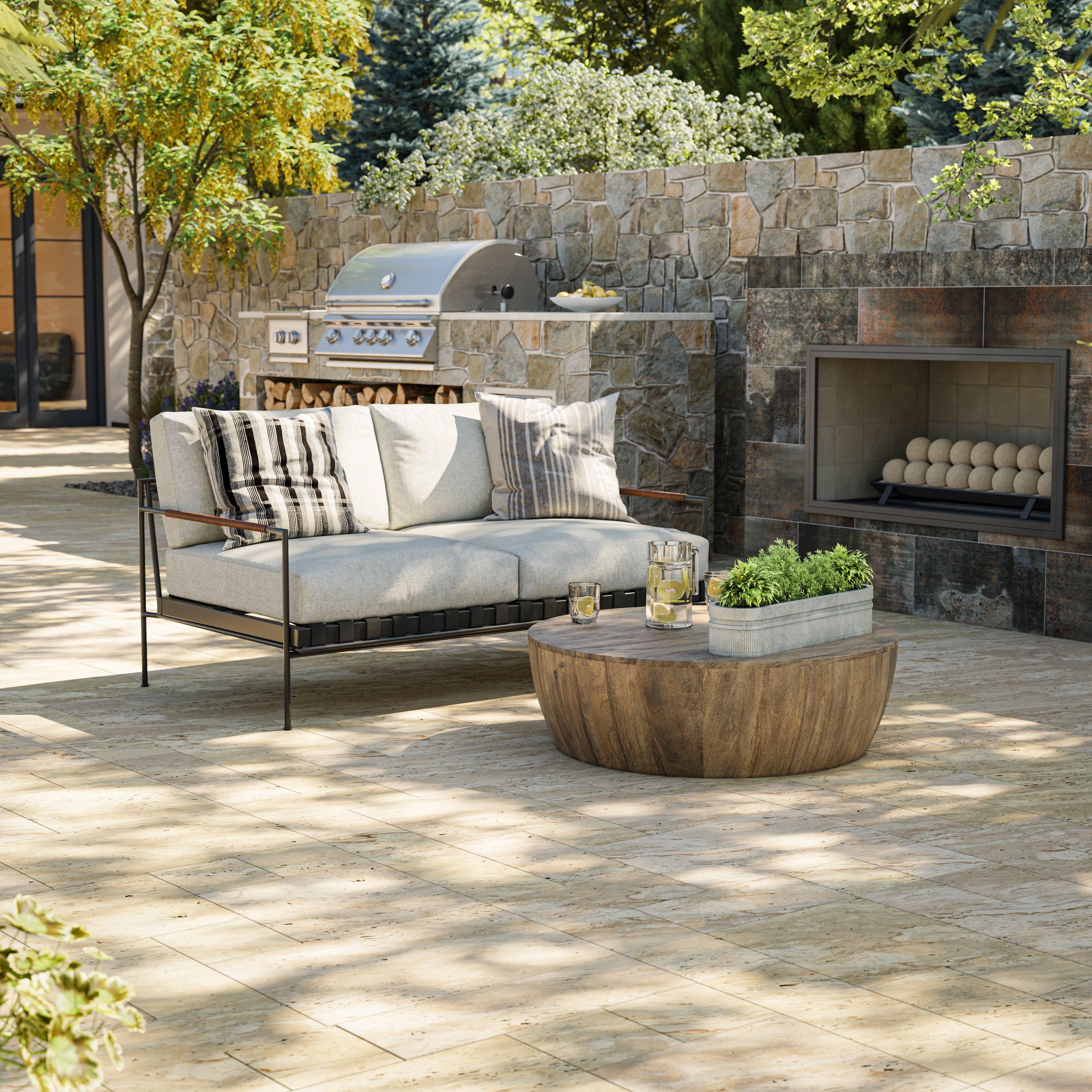 Tuscan Sun Quartzite Random Ledger Panel