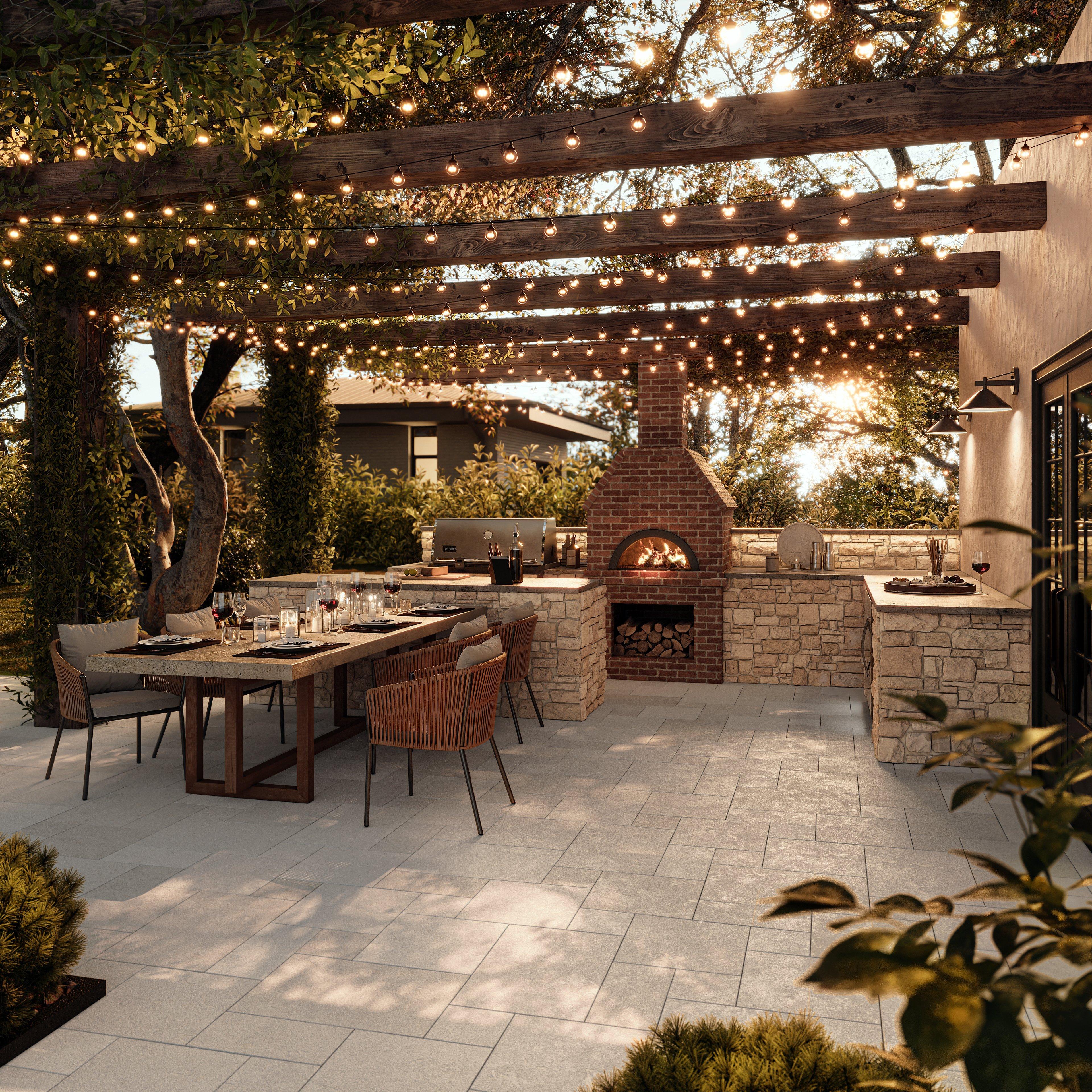 Shell Tumbled Limestone 3cm. Paver