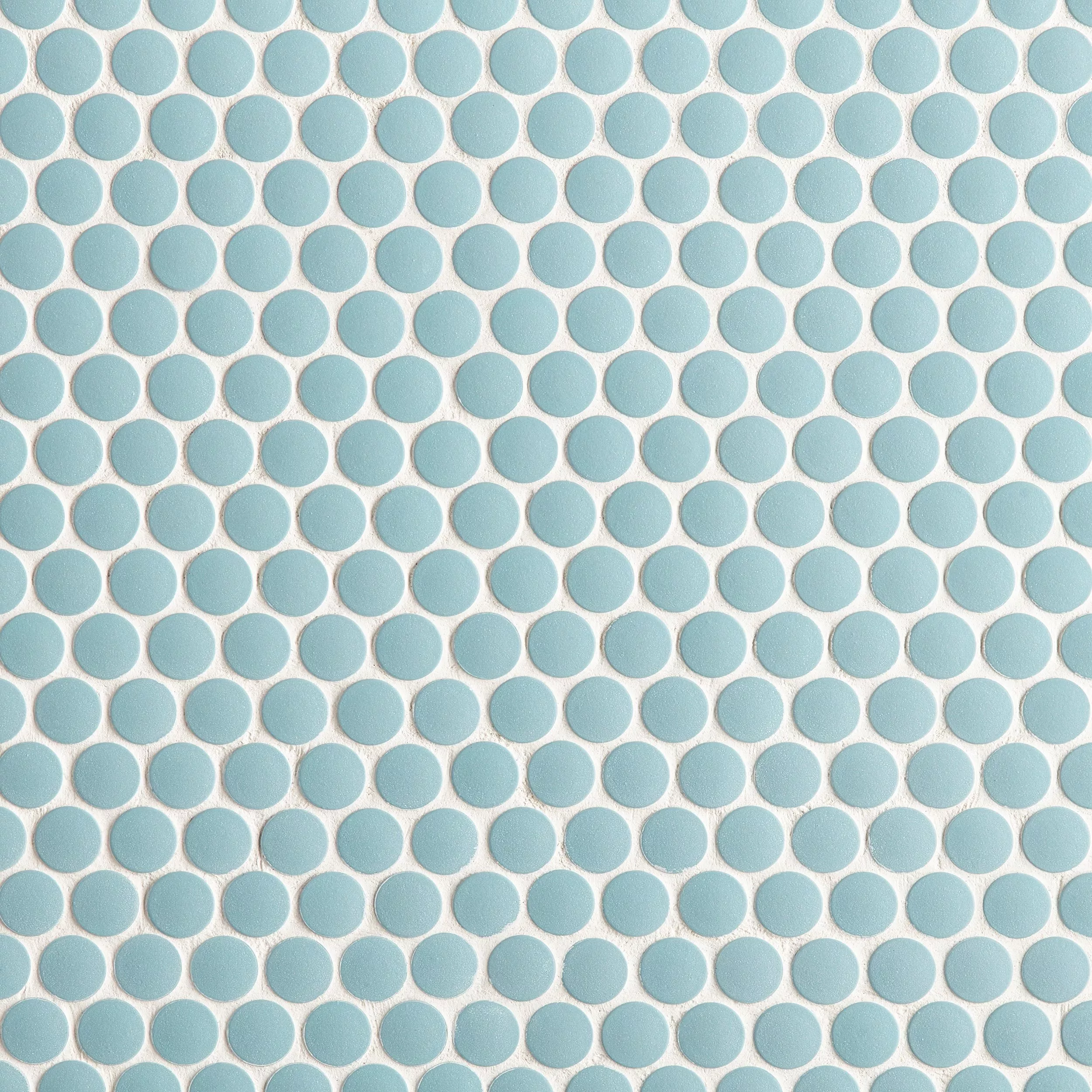 Unglazed Blue Penny Porcelain Mosaic