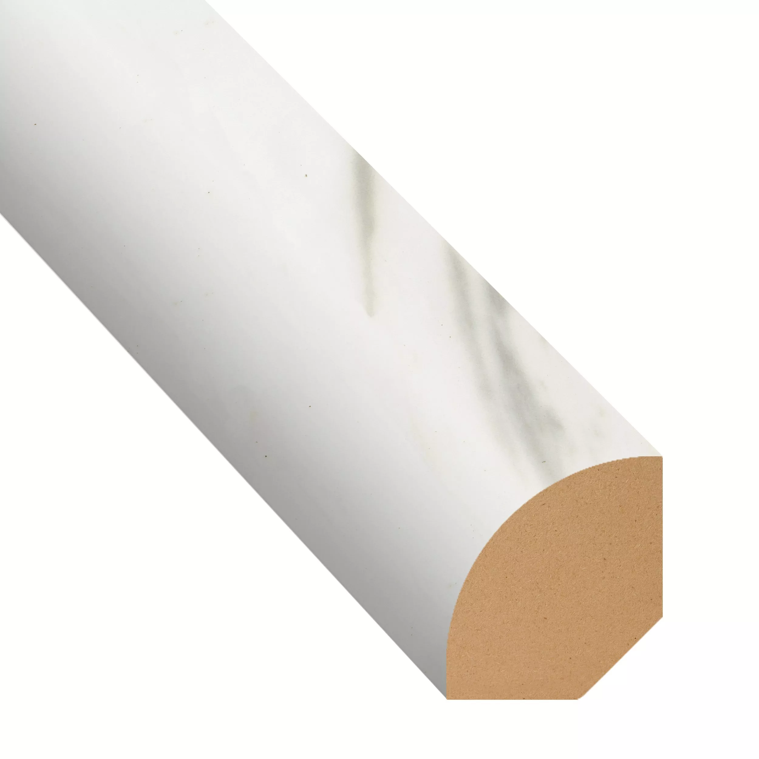 Volakas Marble 94in. Vinyl Quarter Round