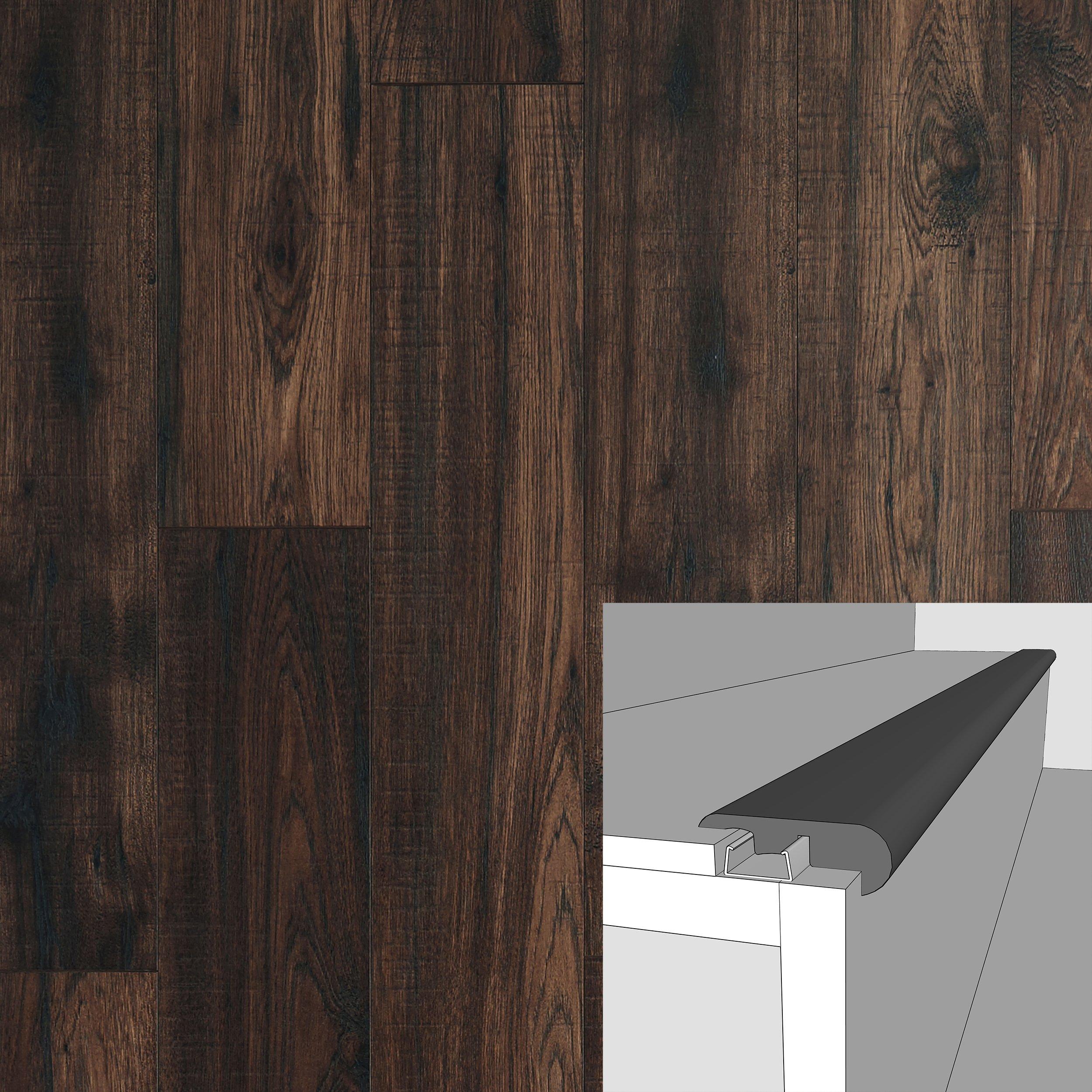Rotterdam 94in. Laminate Overlapping Stair Nose