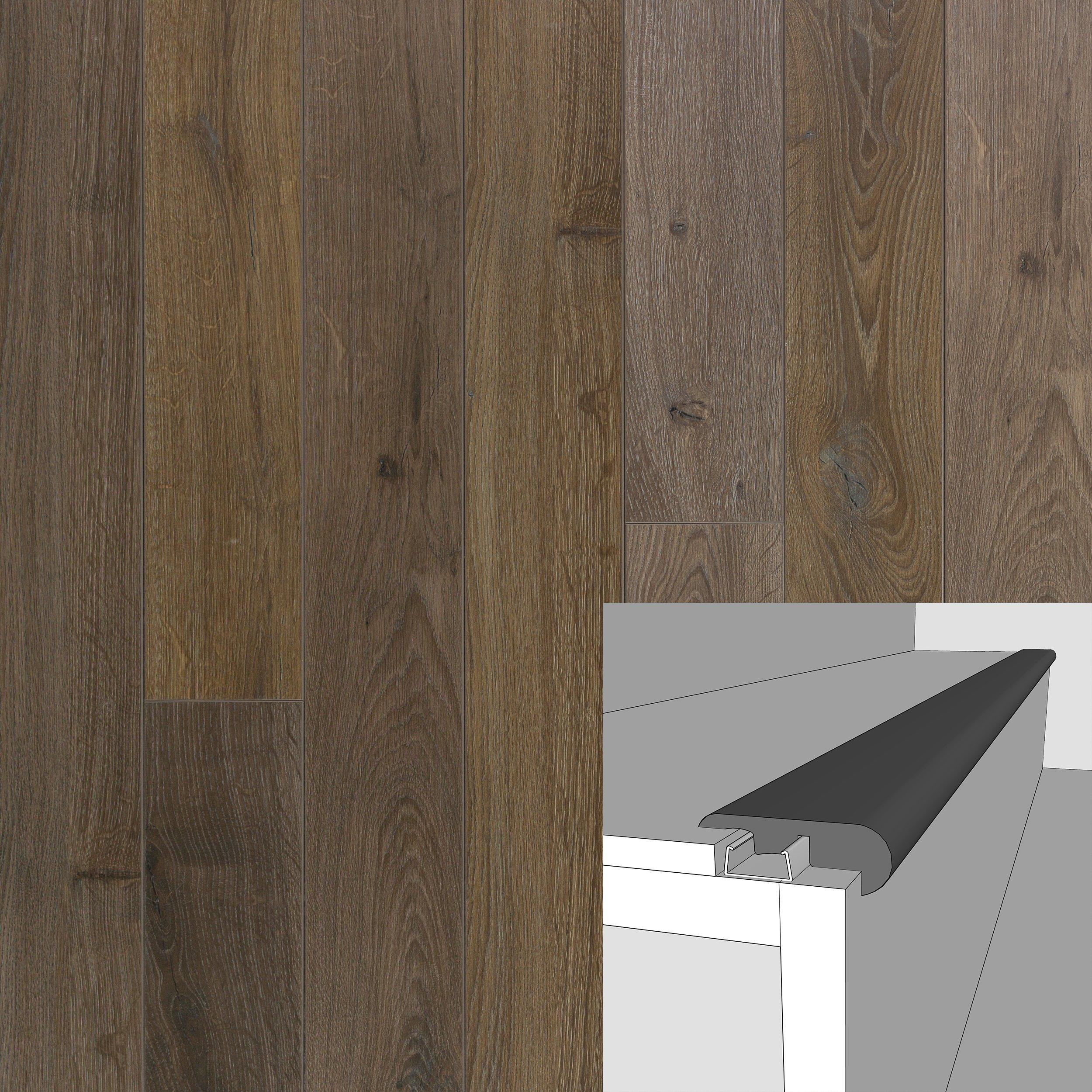 Barrow Mixed 94in. Laminate Overlapping Stair Nose
