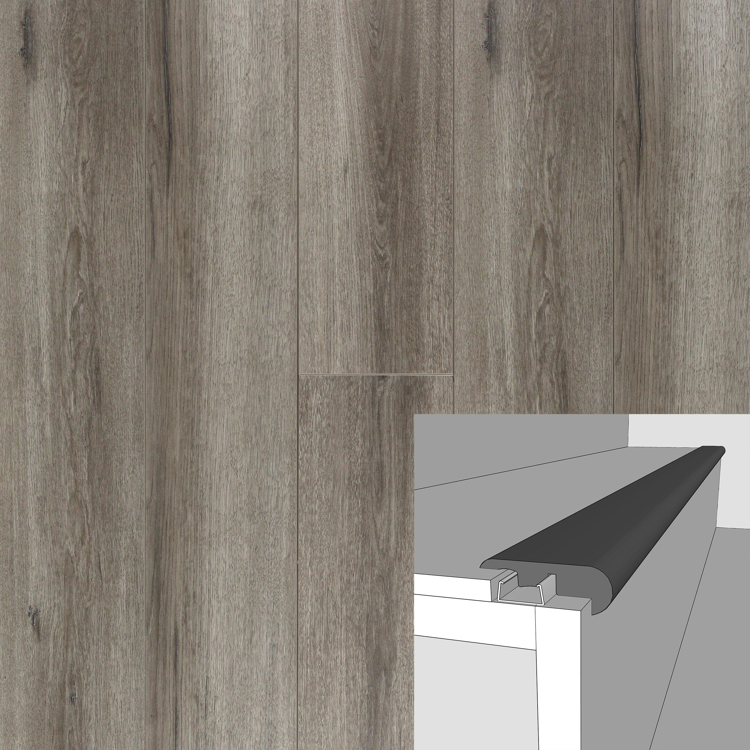 Granite 94in. Laminate Overlapping Stair Nose