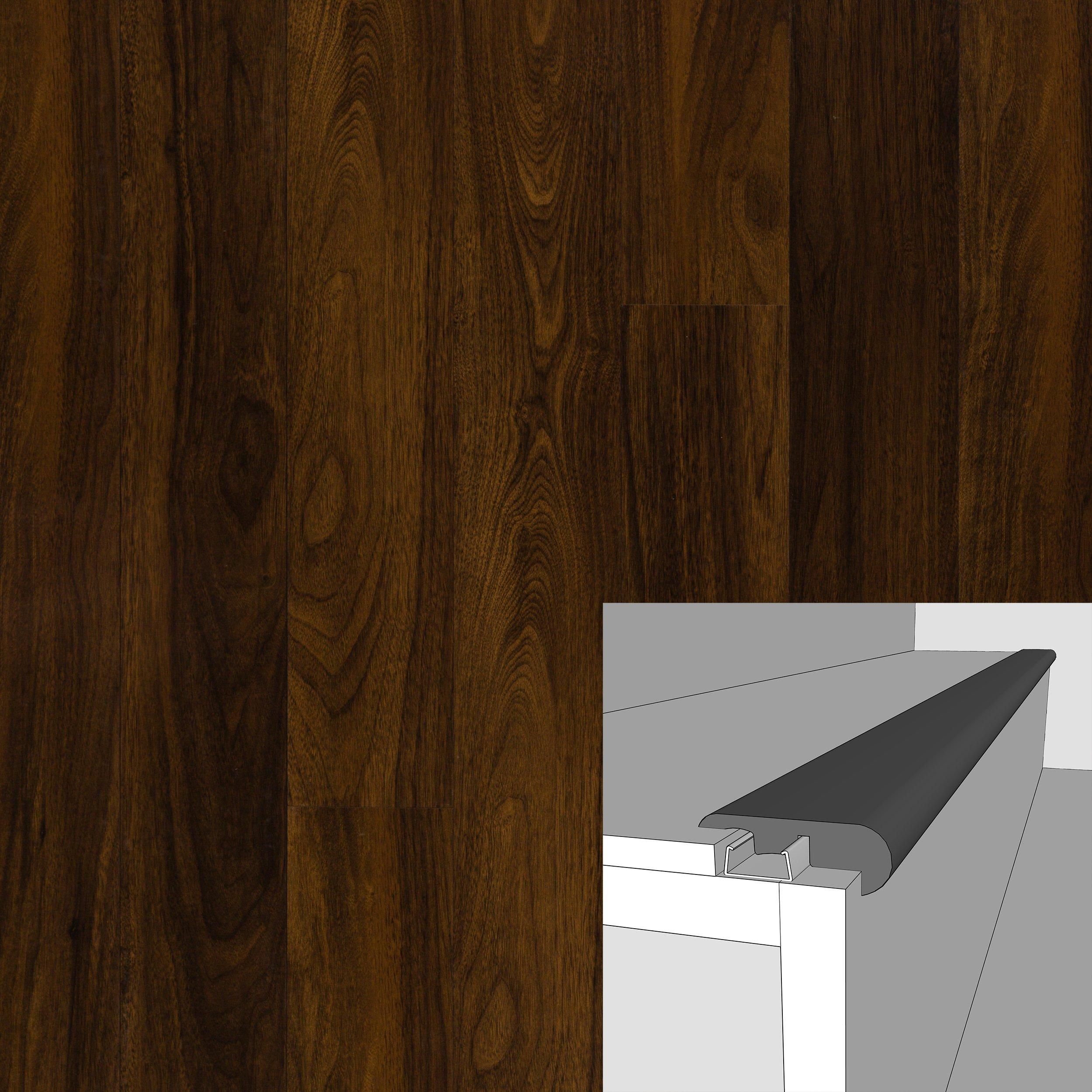 North Star High Gloss 94in. Laminate Overlapping Stair Nose