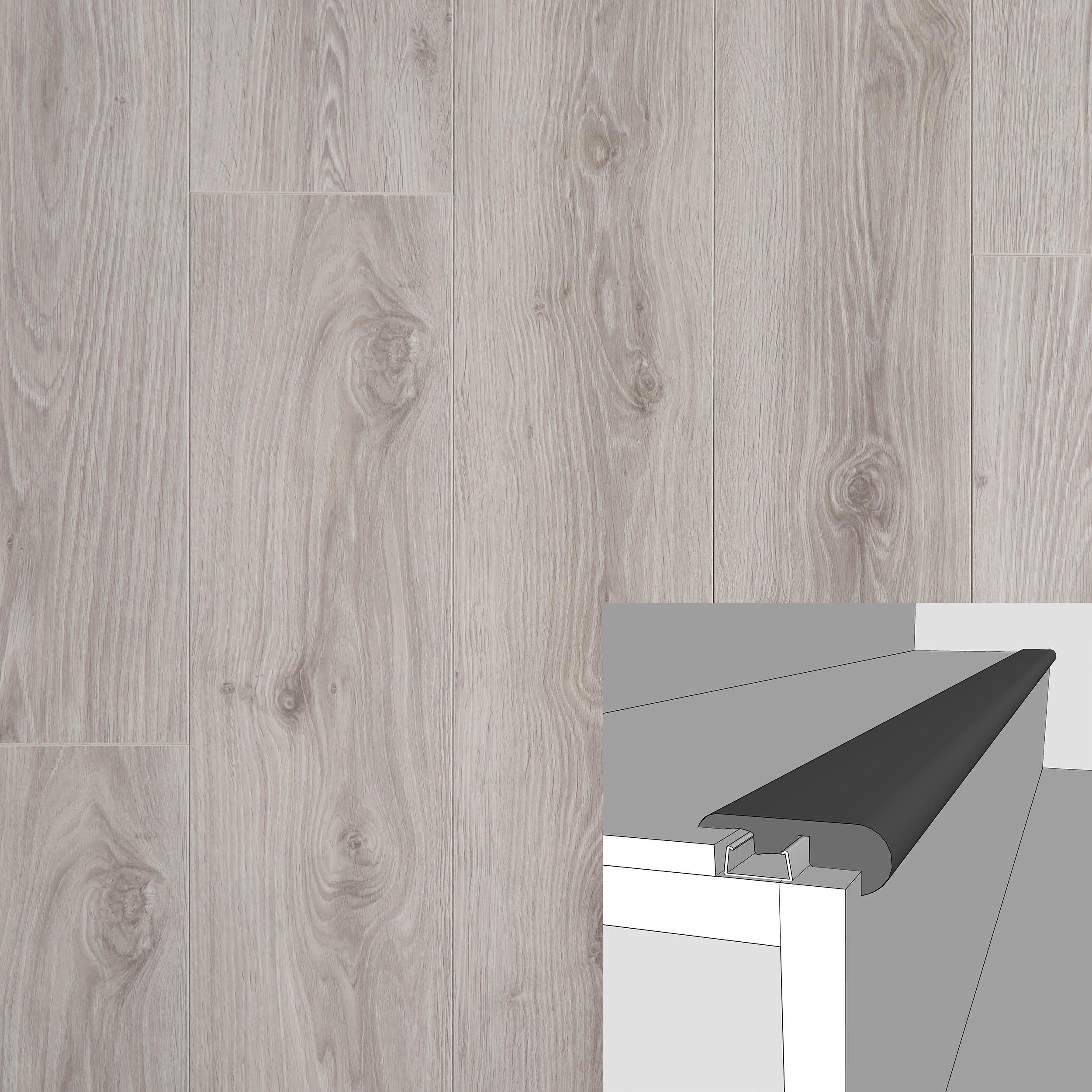 Amelia Oak 94in. Laminate Overlapping Stair Nose