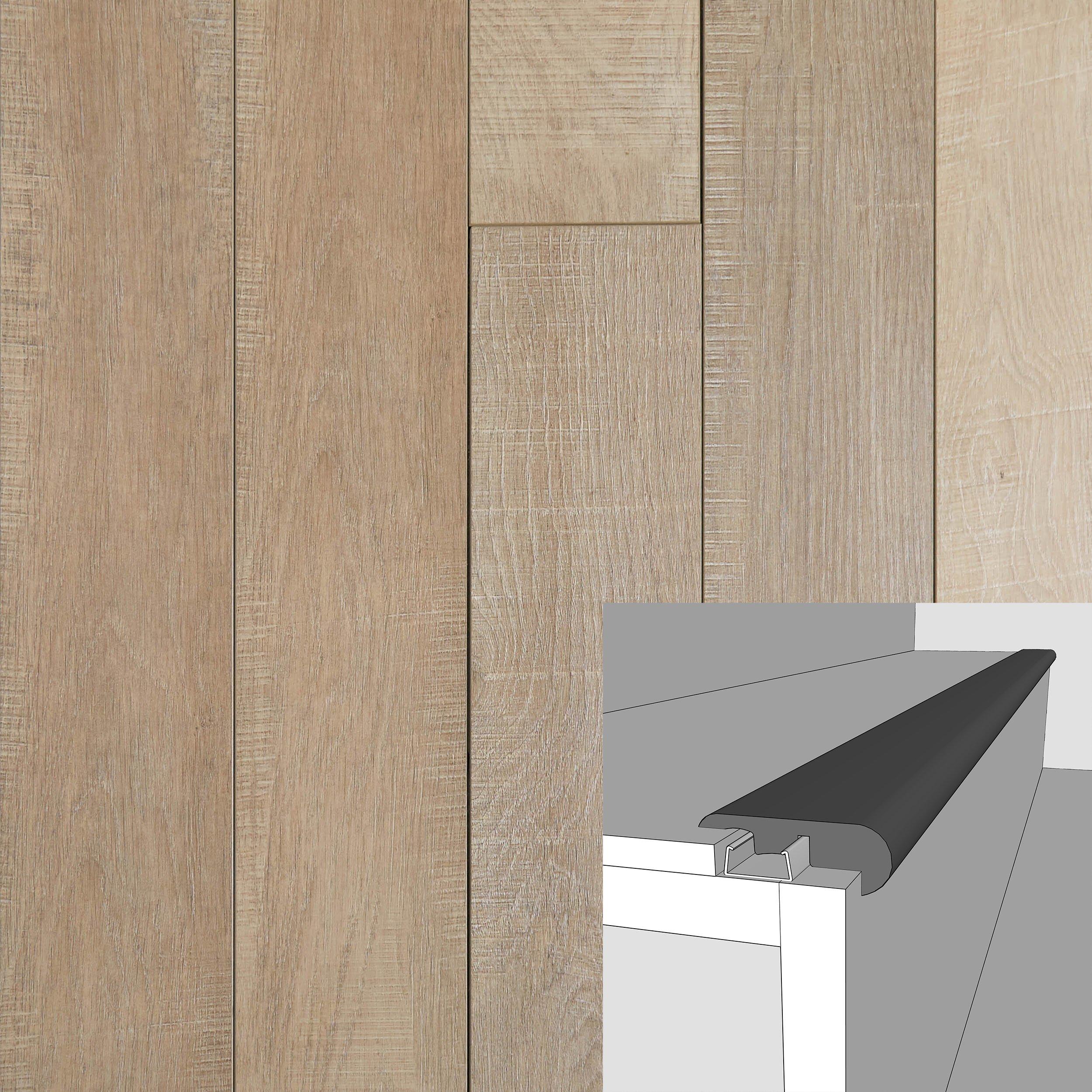 Parkside Birch 94in. Laminate Overlapping Stair Nose