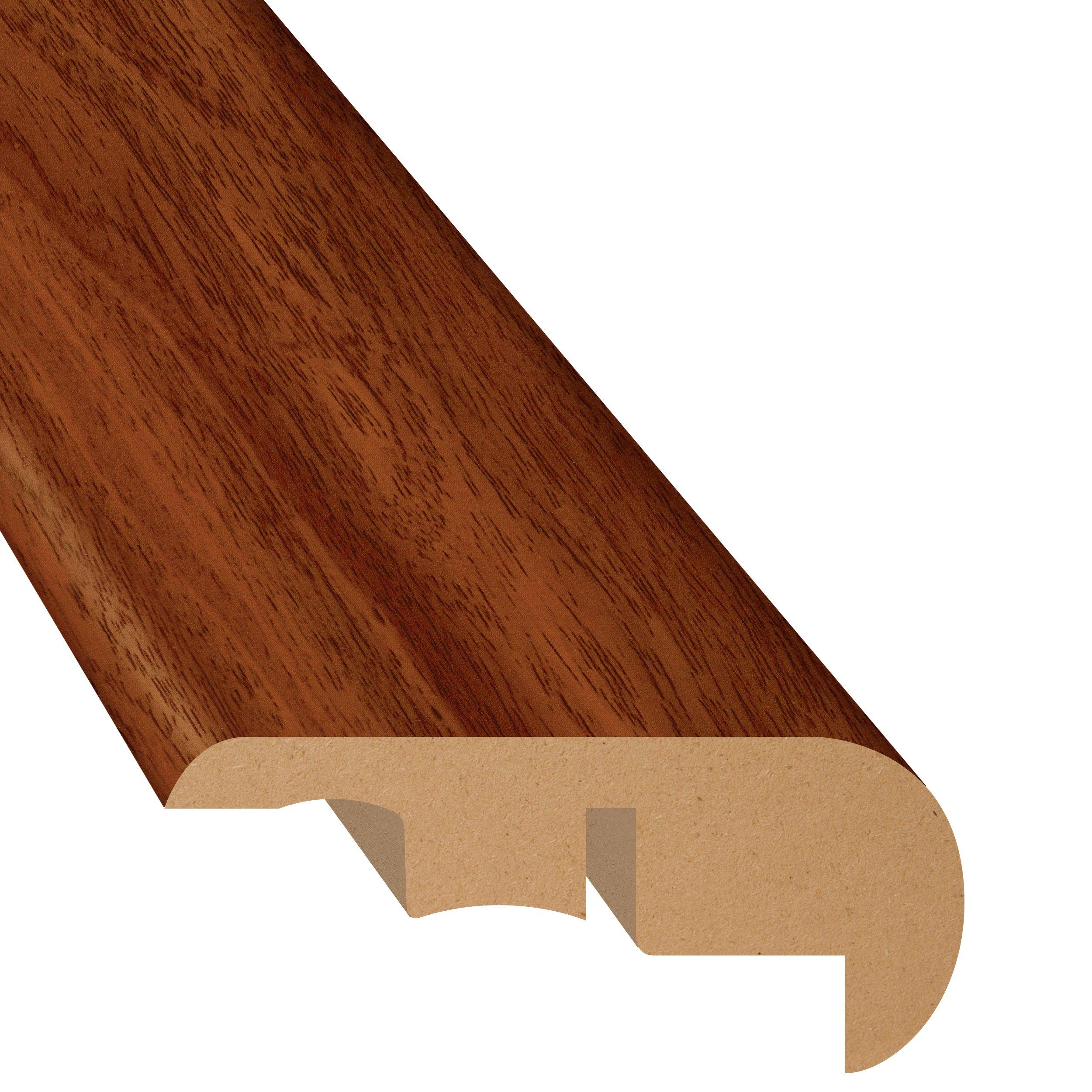 Brazilian Cherry High Gloss 94in. Laminate Overlapping Stair Nose