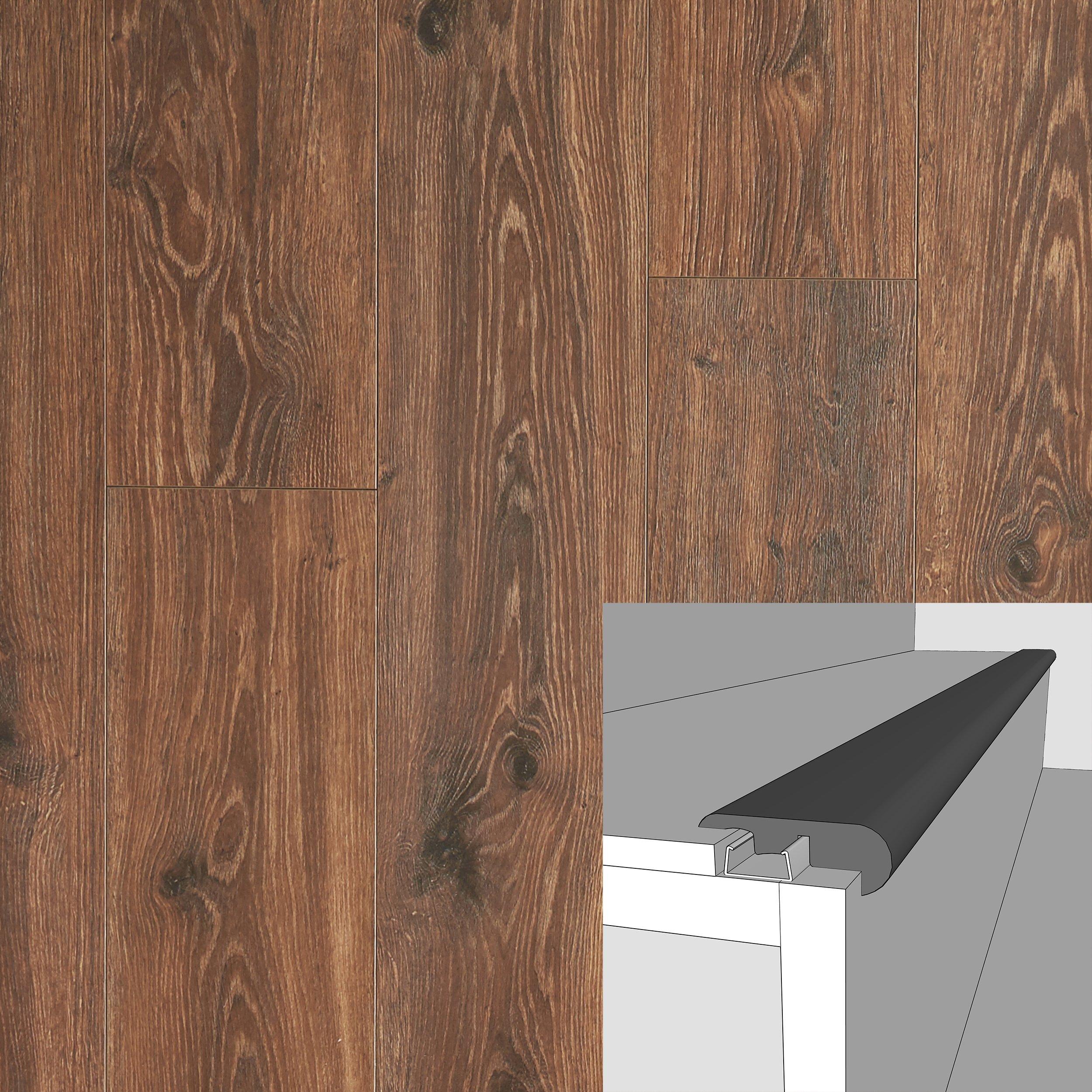 Amstel 94in. Laminate Overlapping Stair Nose