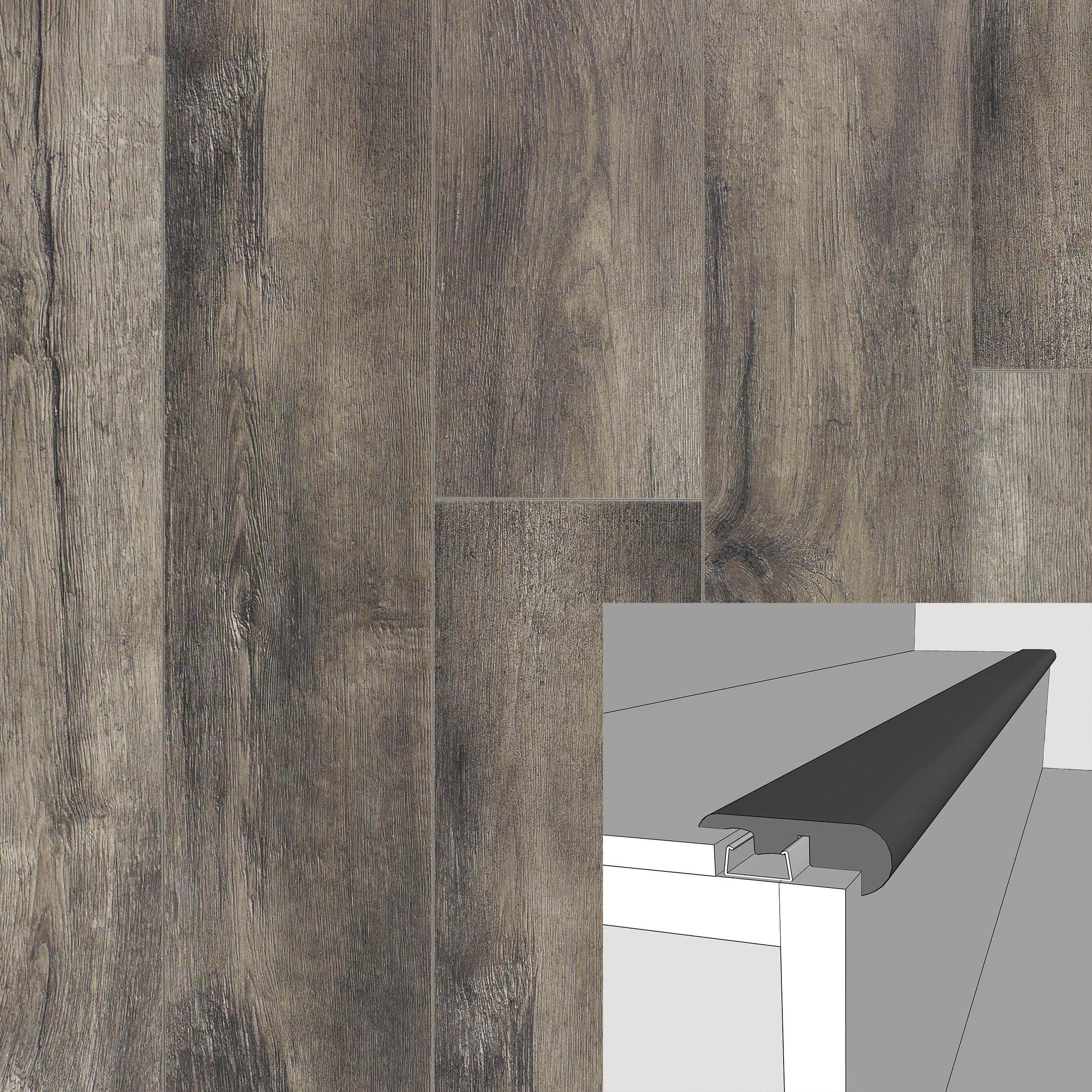 Stone Canyon Oak 94in. Laminate Overlapping Stair Nose
