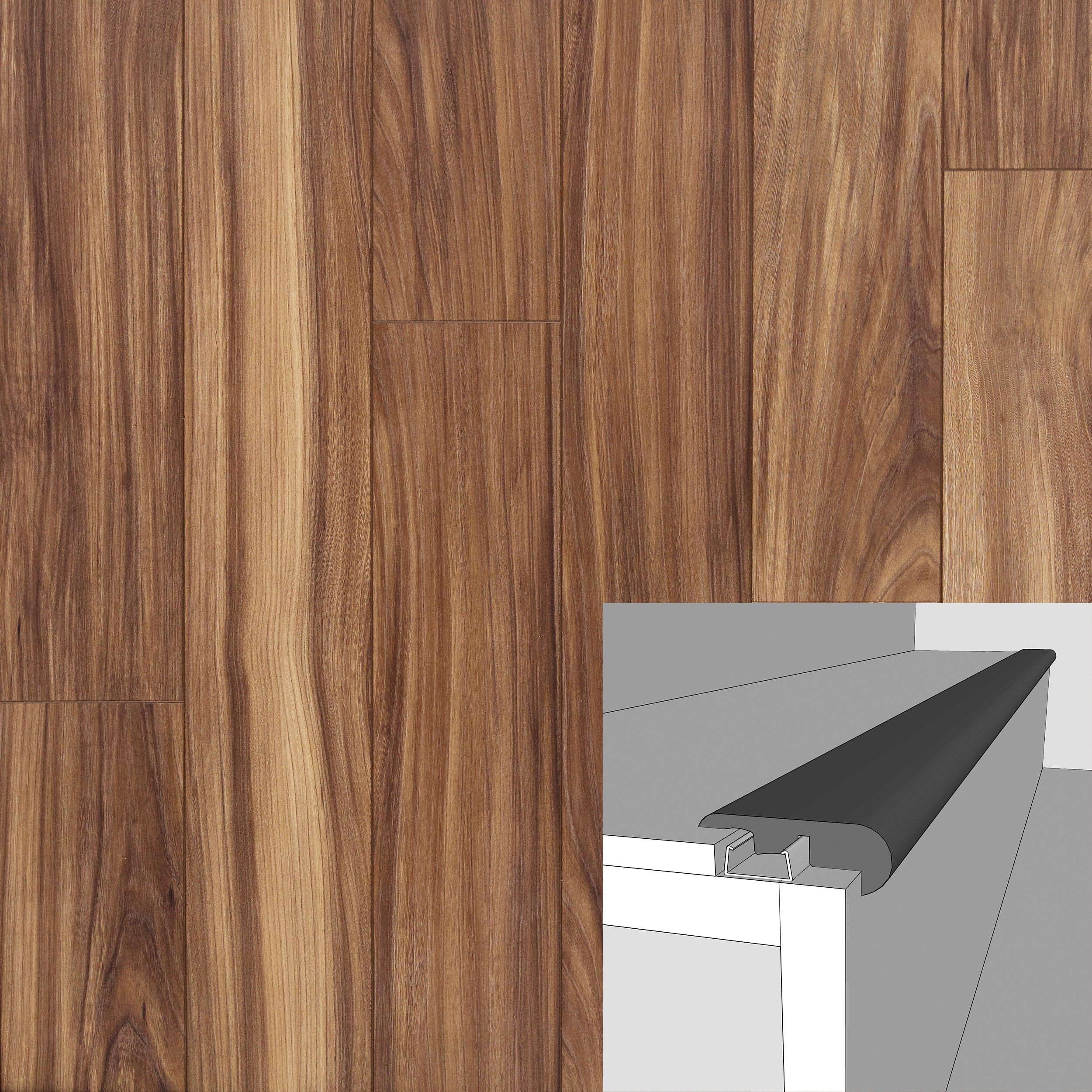 Sunset Ridge Elm 94in. Laminate Overlapping Stair Nose